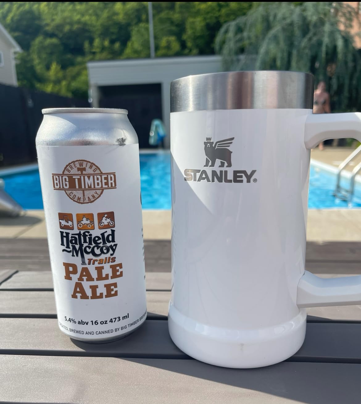 STANLEY Stay-Chill Beer Stein 24 oz | Heavy Duty Big Grip Handle | Beer Tumbler Drink Cup, Holds 2 Cans | Insulated Stainless Steel Party Mug | BPA-Free | Tigerlily customer photo 2