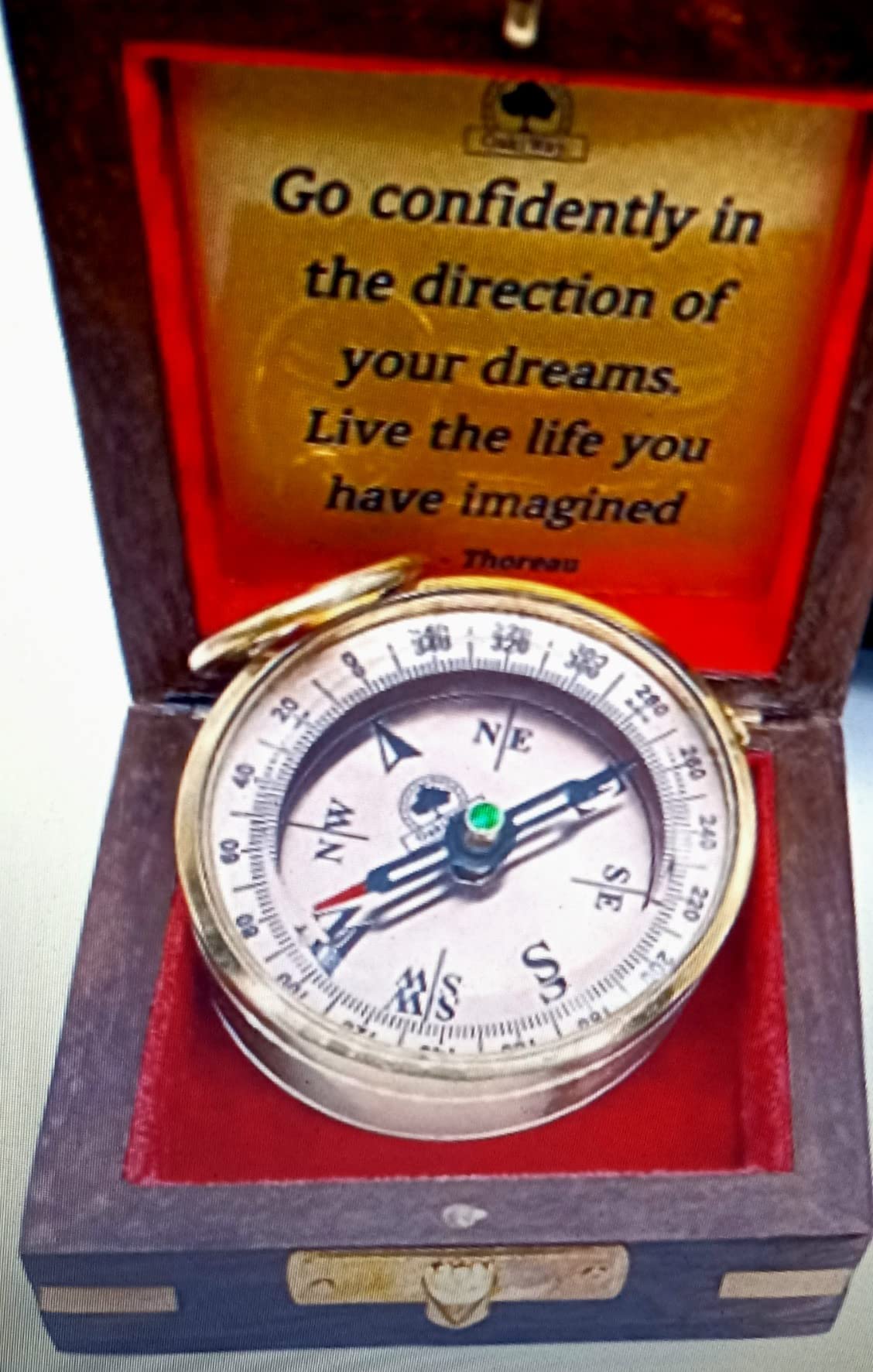 The Dream Chaser Compass - Go Confidently -2026 Unique Graduation Gifts for Him, College, High School, Cool Birthday Gift Idea for Son, Boys, Motivational Greeting Card Included customer photo 1