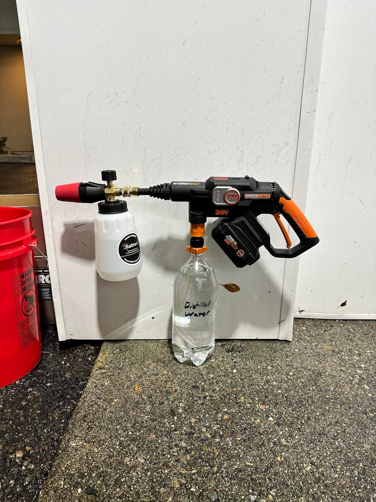 Worx Cordless Pressure Washer, 20V 710 PSI Power Washer, WG633 | Brushless motor; lightweight design with a 5-in-1 nozzle; battery & charger included; PowerShare. customer photo 1