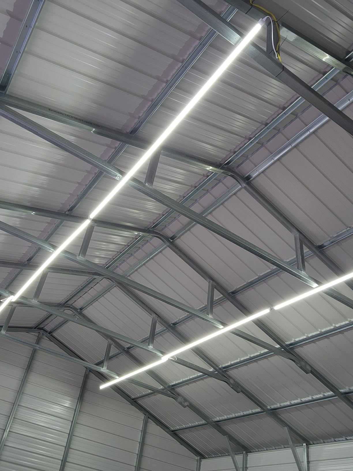 Skymoatled 8Pack 8FT LED Shop Light Garage Light, 100W 6000K White Light 15000LM Super Bright, Hanging/Surface Mount, Linkable T8 LED Tube Lights for Garage, Warehouse, Workshop, Plug and Play customer photo 2