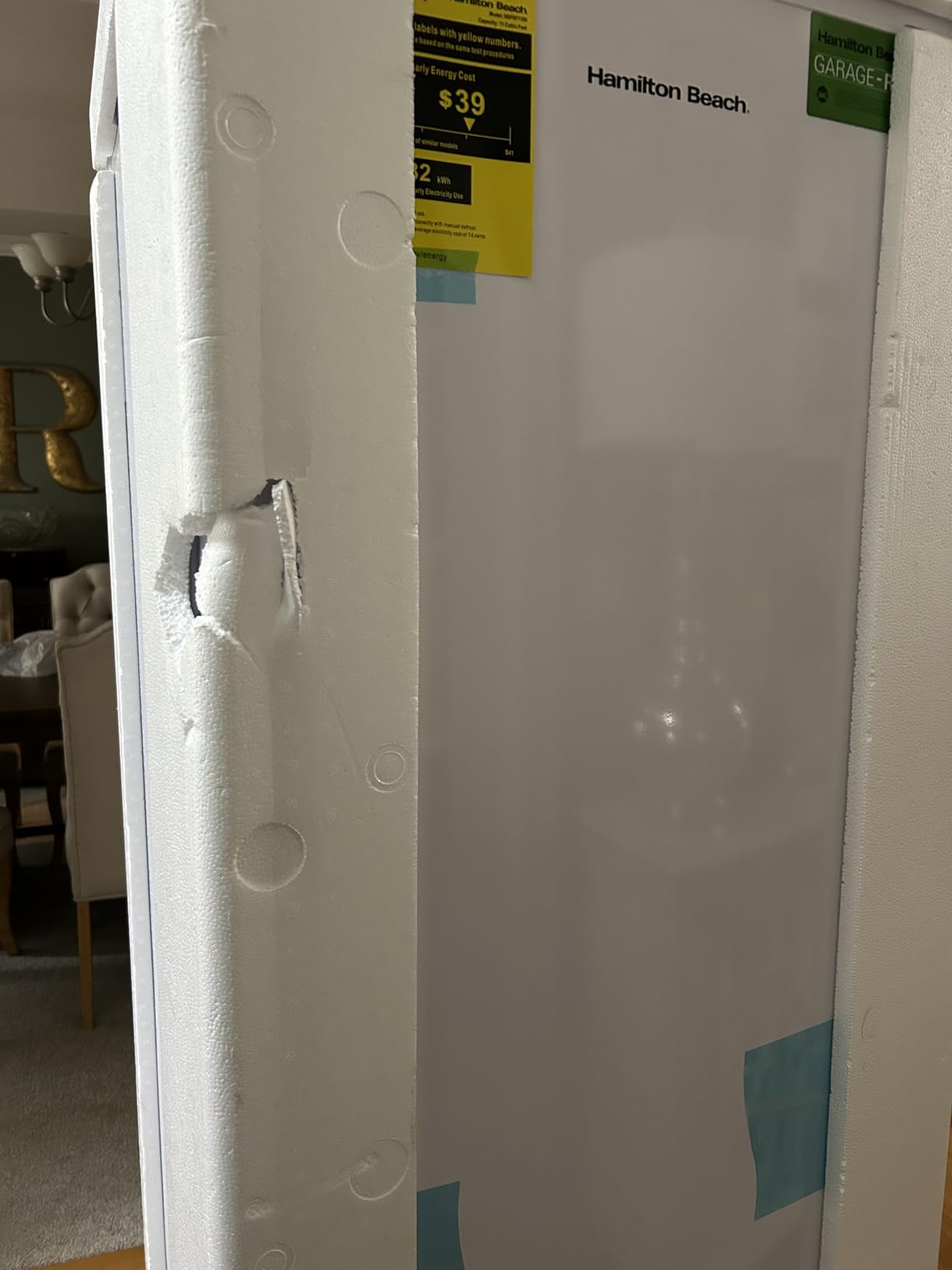 Hamilton Beach Upright Freezer, Deep Freeze, Stainless Steel Freezer with Drawer Compartments, 11 cu. ft. Freezer customer photo 1