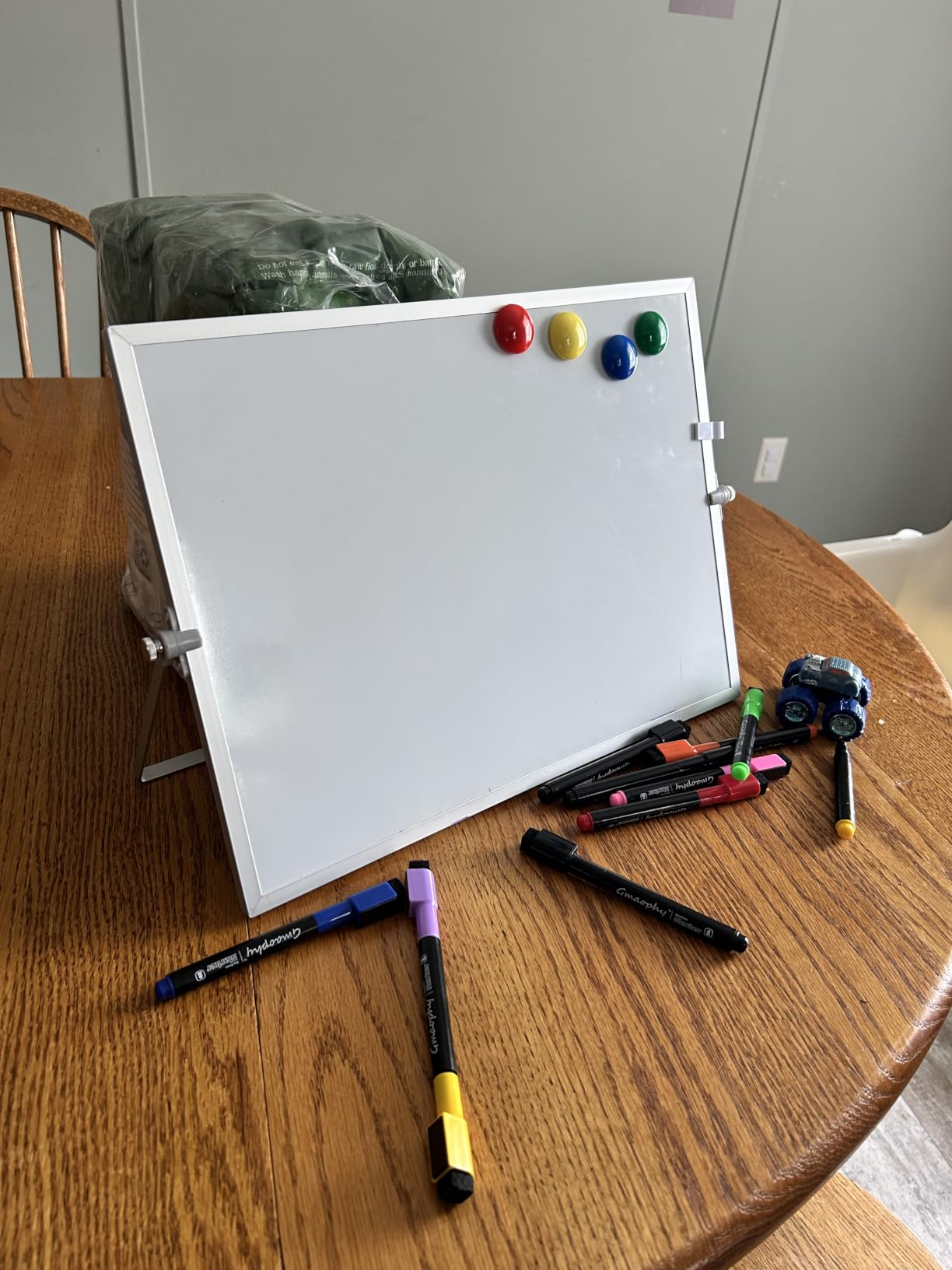 Dry Erase White Board with Stand, 16