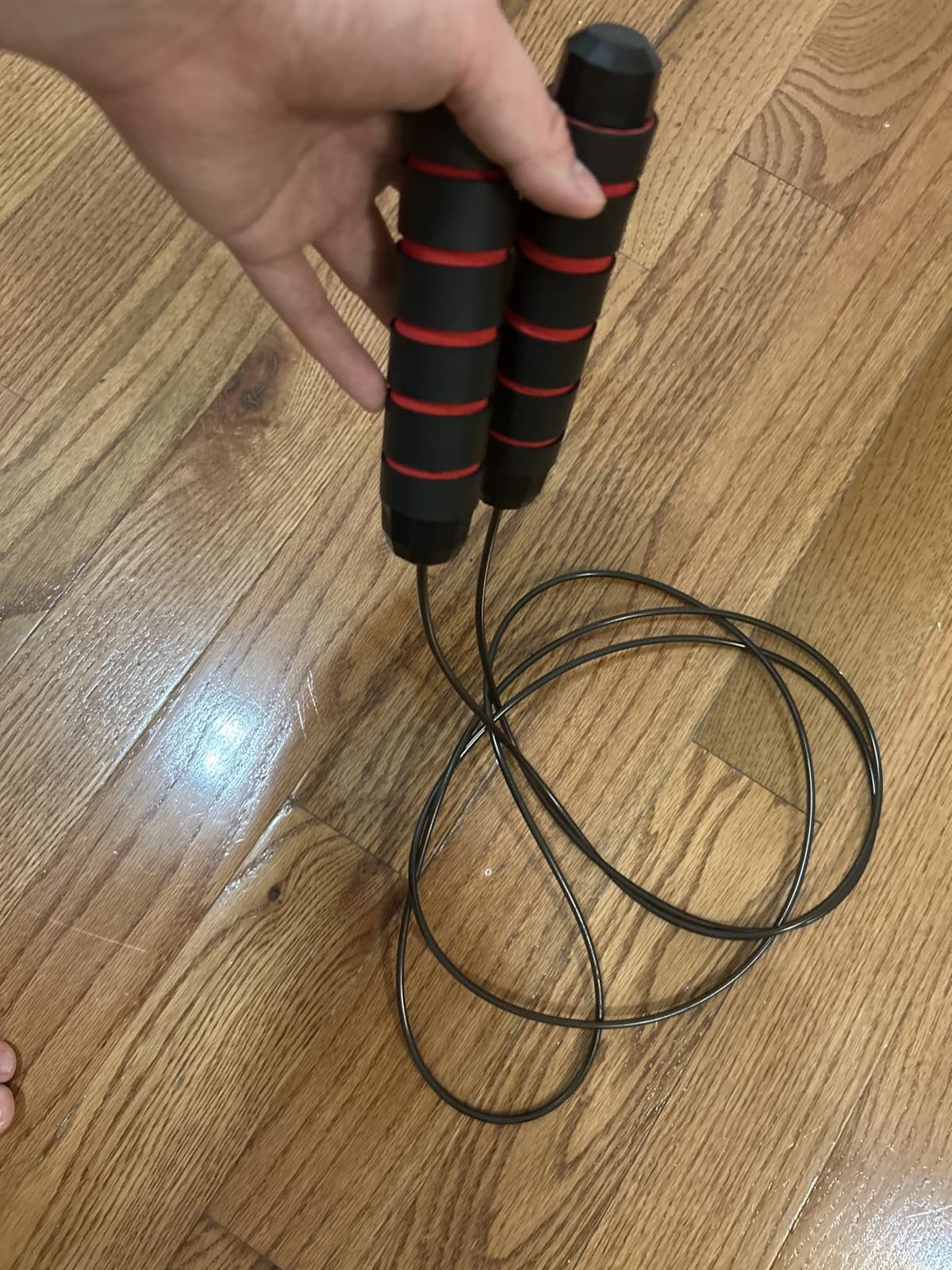 BOOMIBOO Jump Rope, Adjustable Jump Ropes, Skipping Rope Tangle-Free Rapid Speed with Ball Bearings for Women Men Kids, Exercise & Slim Body Jumprope at Home School Gym customer photo 1