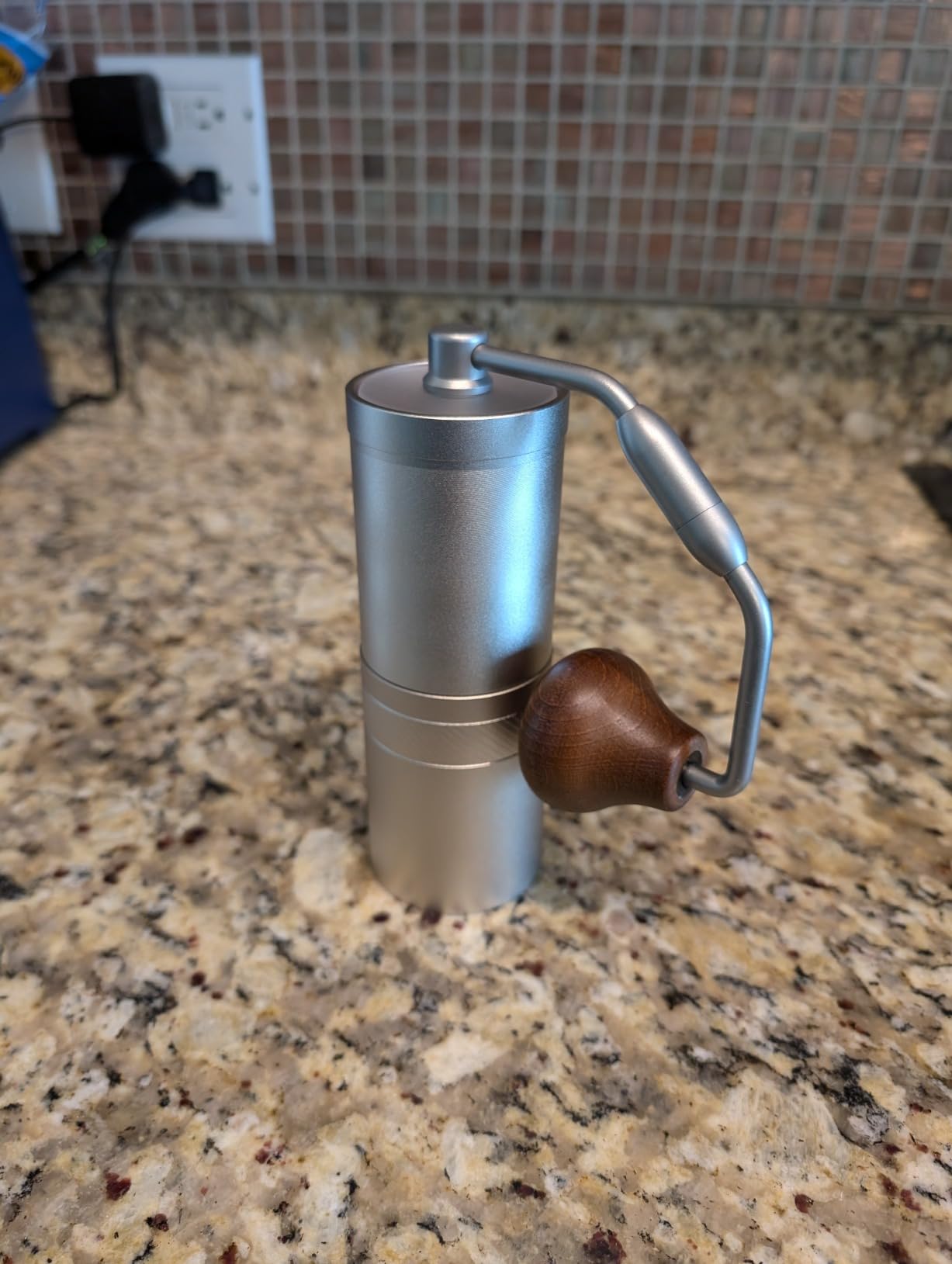 1Zpresso J Manual Coffee Grinder Silver with Assembly Stainless Steel Conical Burr - Numerical Internal Adjustable Setting for Pour Over French Press Cold Brew customer photo 2