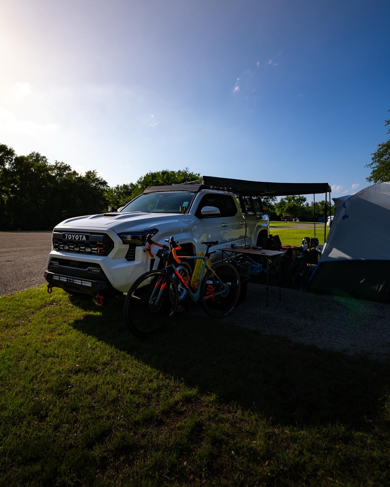 TOPOAK 270 Degree Awning, 83 in Driver Side for SUV Truck Van | Freestanding 270 car awning with LED lighting, quick setup and wide shade for overland camping. customer photo 2