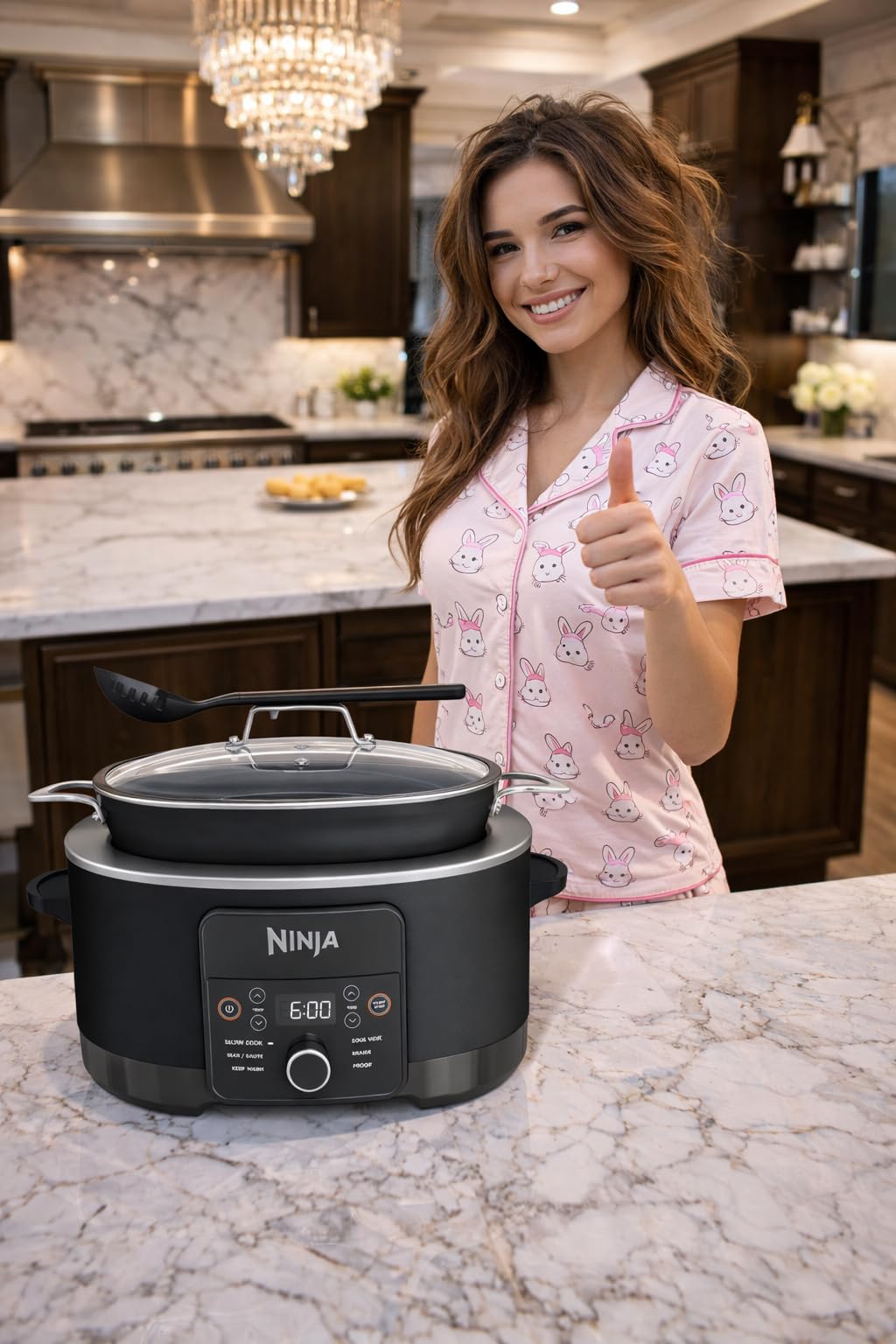 Ninja PossibleCooker PLUS 12-in-1, 8.5-qt, Black, MC1010 | 12-in-1 replaces 12 appliances, Sous Vide & Proof, glass lid, nonstick oven-safe pot to 500°F, cooker-to-oven-to-table. customer photo 2
