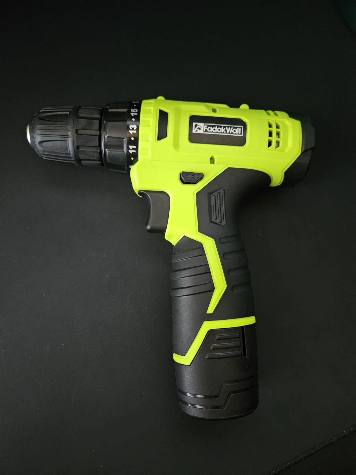FADAKWALT Cordless Drill Set, 12V Power Drill Set with Battery and Charger, Electric Driver/Drill Bits, 3/8'' Keyless Chuck, 21+1 Torque Setting, 180 inch-lbs, with LED Electric Drill Set (Green) customer photo 1