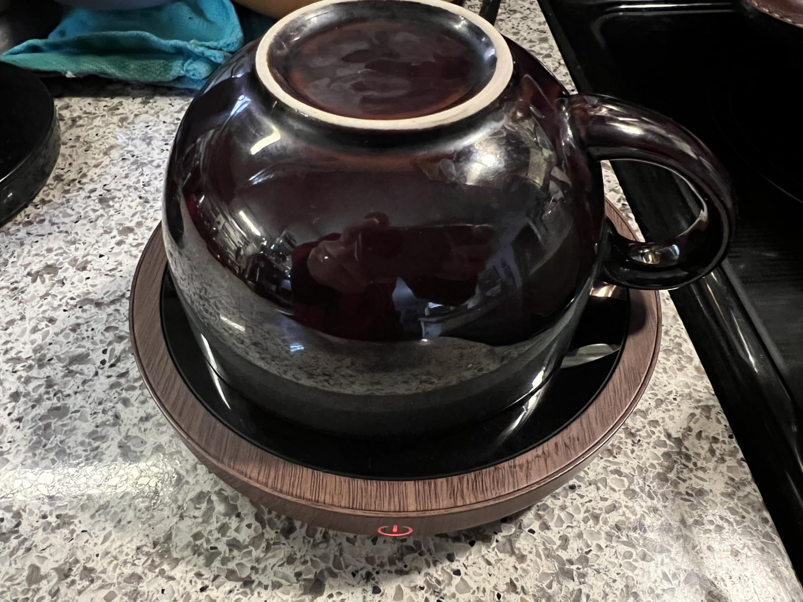 SWEETFULL Coffee Mug Warmer for Desk - 36W Fast Heating, 3-Temp Settings, 4H Auto Shut-Off customer photo 1