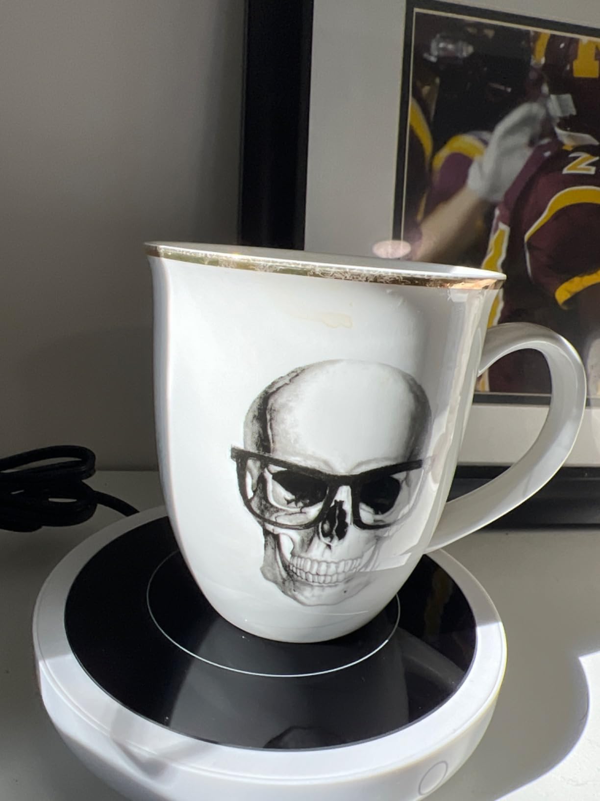 SWEETFULL Coffee Mug Warmer for Desk - 36W Fast Heating, 3-Temp Settings, 4H Auto Shut-Off customer photo 2