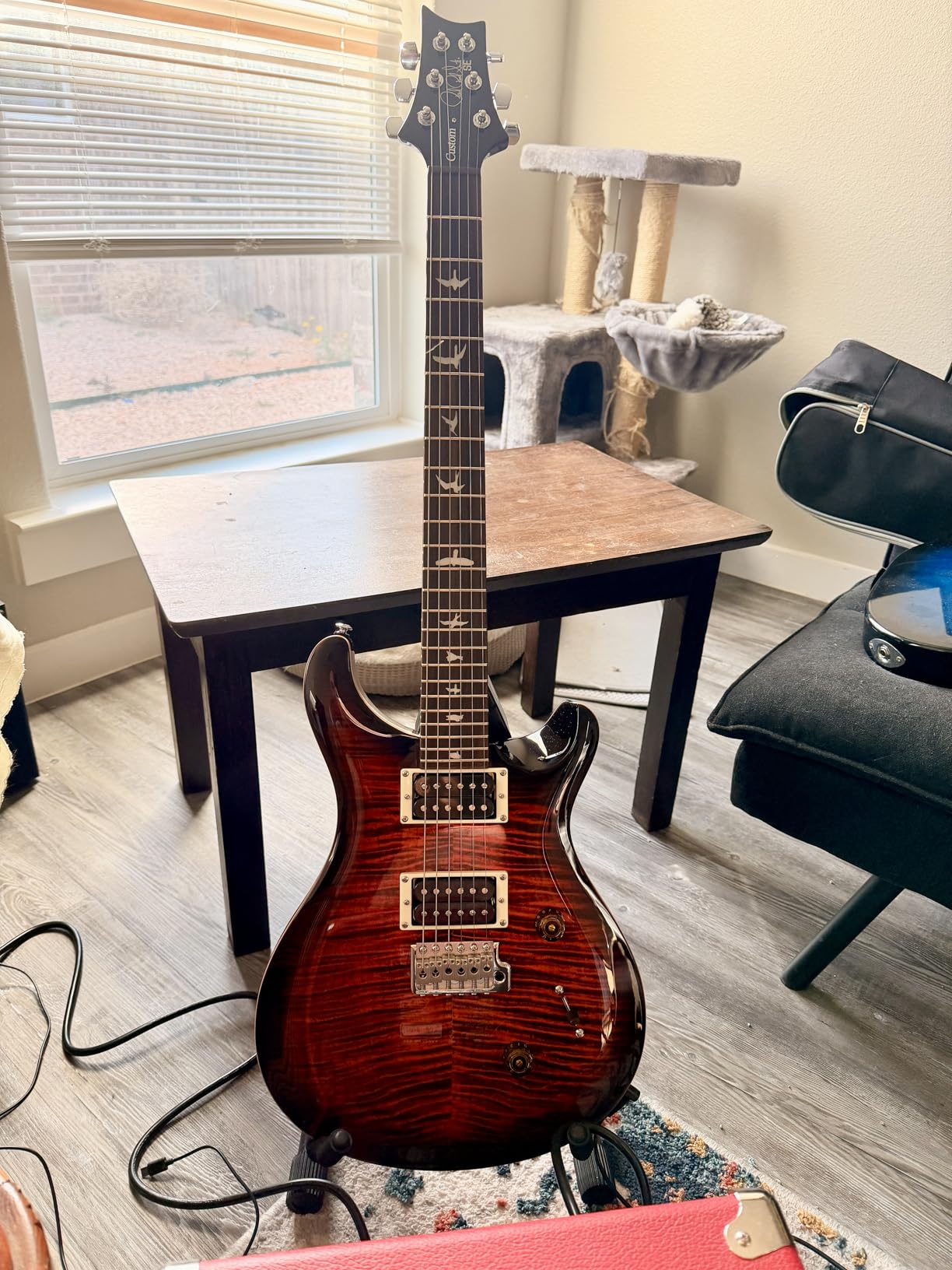 PRS SE Custom 24 Exclusive with Gig Bag, Vintage Yellow customer photo 1