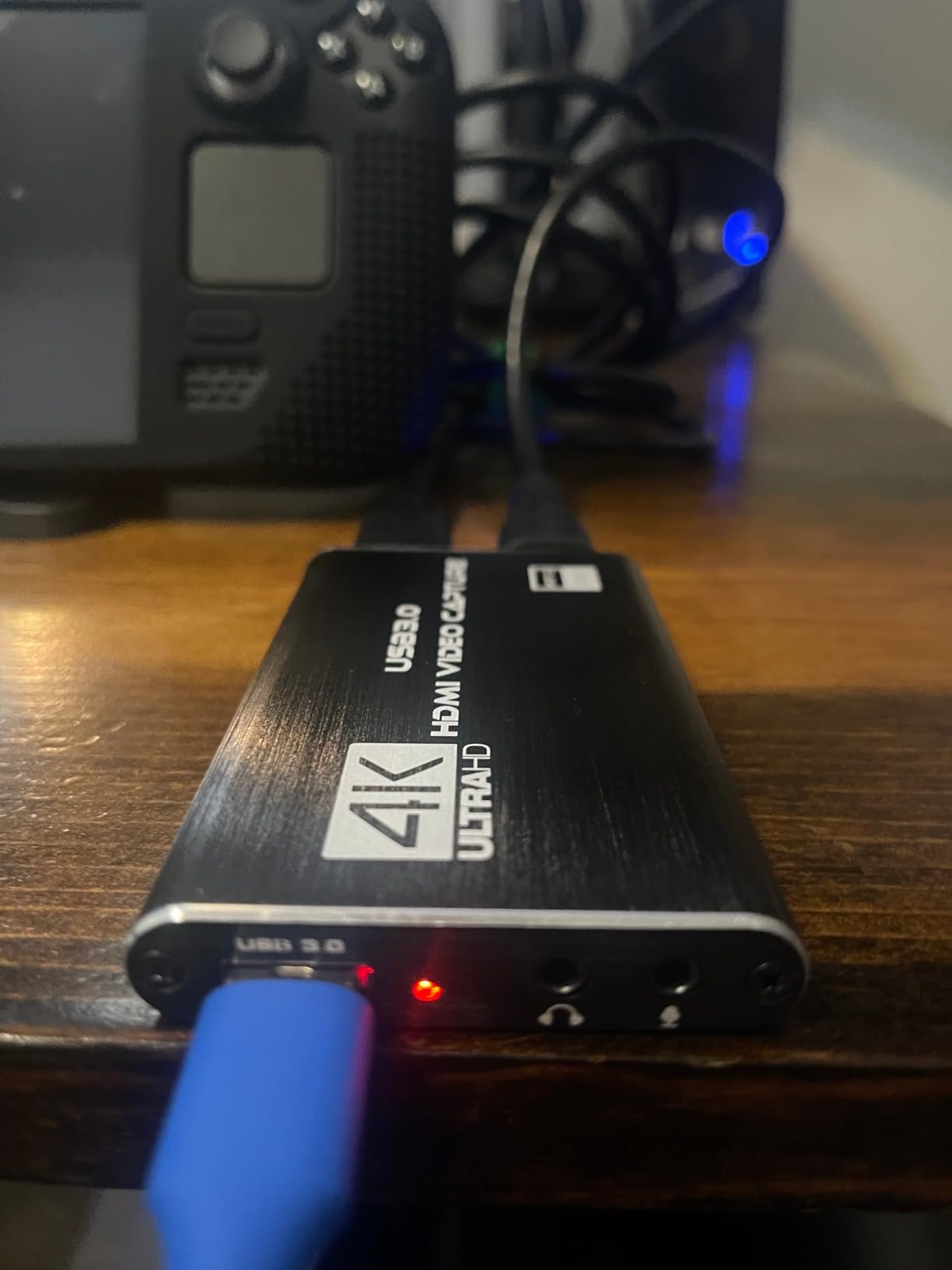 4K HDMI Capture Card for Streaming, Full HD 1080P 60FPS USB 3.0 Cam Link Game Audio Video Capture Card, Work with Camera/Nintendo Switch/Xbox/PS4/PS5/PC/OBS (Black) customer photo 1
