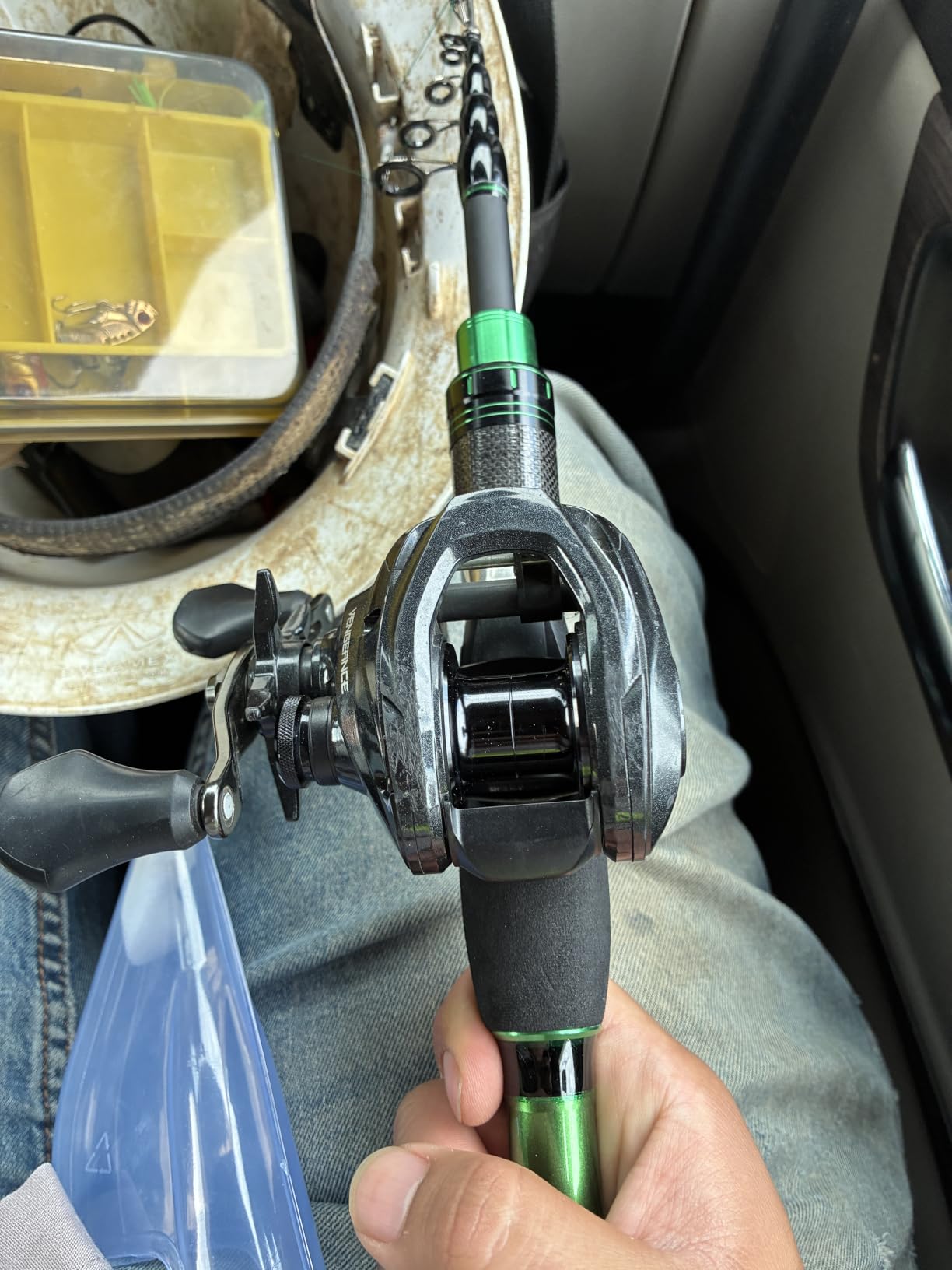Ghosthorn Telescopic Fishing Rod and Reel Combo, Spinning Travel Kit | Graphite Telescopic Fishing Rod, Collapsible Fishing Pole with Spinning Reel, Portable Travel Combo for Freshwater Saltwater customer photo 1