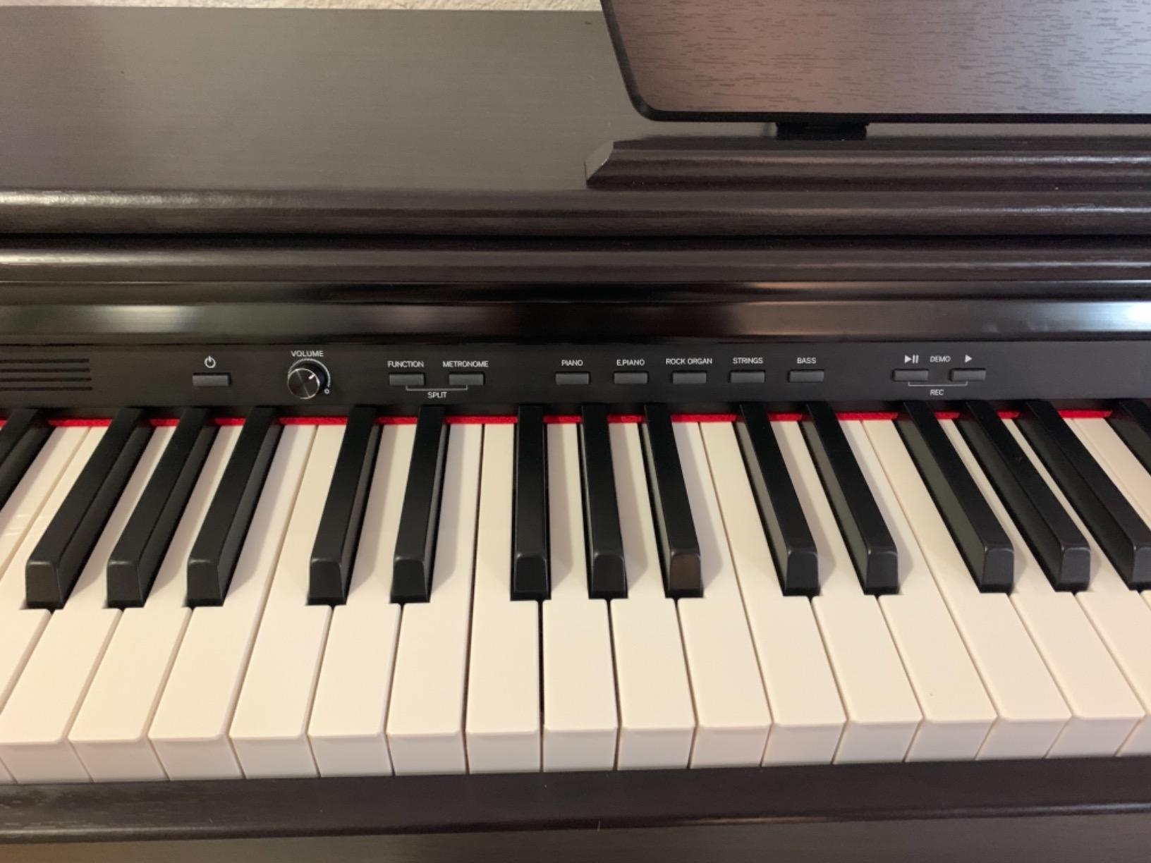 Donner DDP-400 Digital Piano with 88 Key Progressive Weighted Keyboard, Premium Upright Piano for Professional, Bundle with Headphone, Bluetooth, Record, 138 Tones, Brown customer photo 2