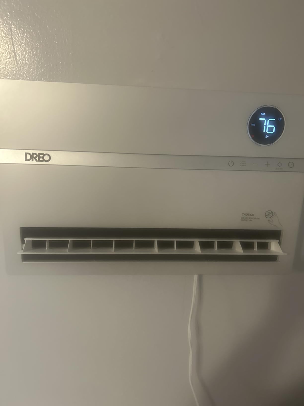Dreo Smart Wall Heater, Electric Space Heater for Bedroom 1500W, 120° Vertical Oscillation, Adjustable Thermostat, Remote Control, 24H Timer, Easy-Mount Heater for Indoor Use, Works with Alexa, WH719S customer photo 2