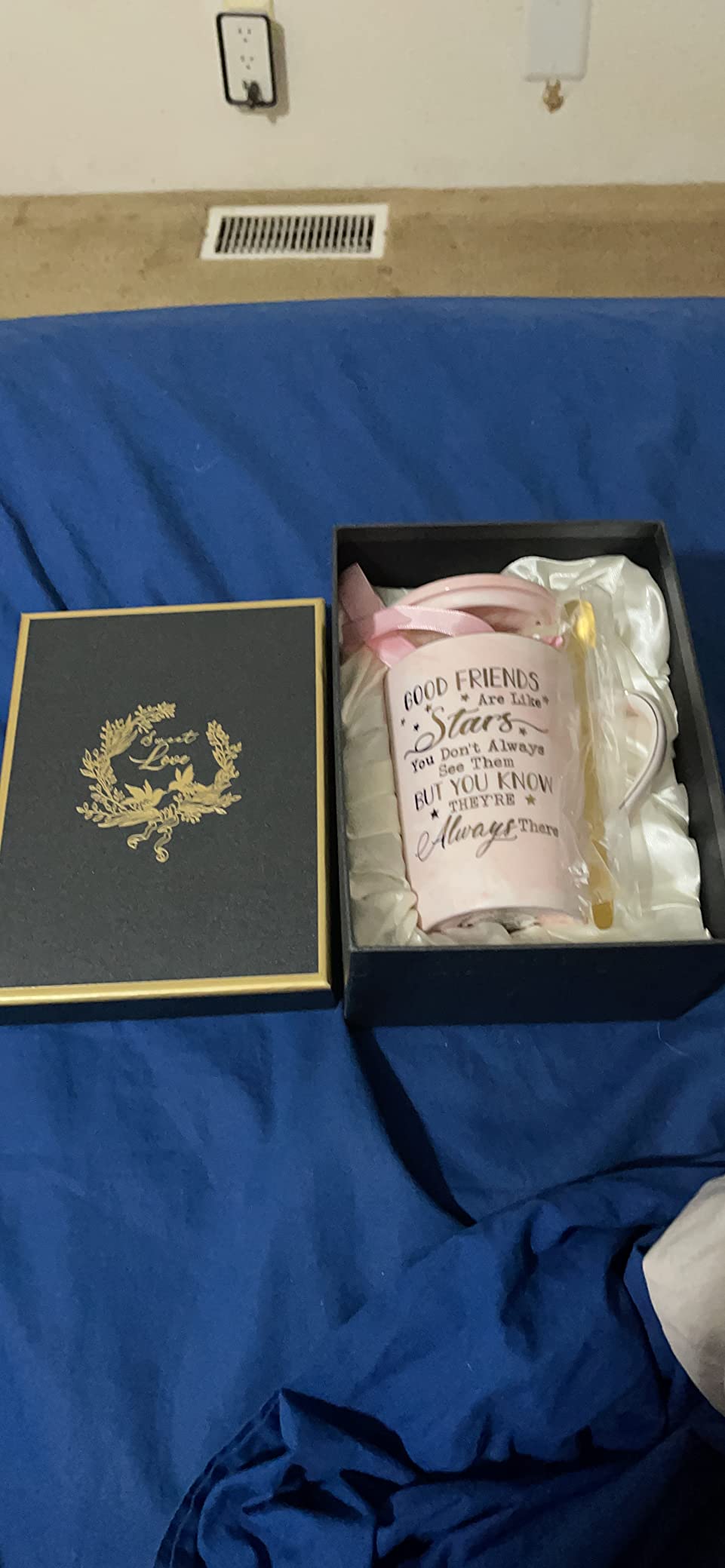 Biching Wedding Gifts for Couples 2026, Bridal Shower Engagement Gift | Gifts for Anniversary Bride and Groom, 14oz Ceramic Mr and Mrs Mug Set with Real Gold Foil, Greeting Card, Gift Box customer photo 2