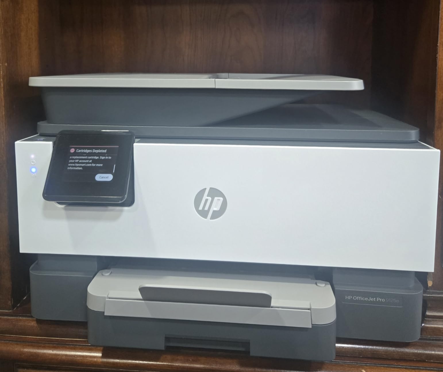 HP OfficeJet Pro 9125e Wireless All-in-One Color Inkjet Printer, Print, scan, copy, fax, ADF, Duplex printing, 3 month Instant Ink trial included, AI-enabled (403X0A) customer photo 2