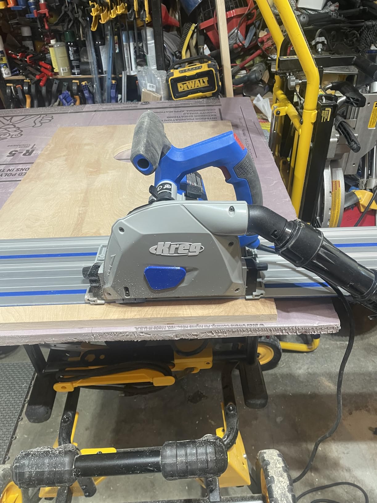 Kreg Adaptive Cutting System Plunge Saw - Plunge Circular Saw - Cuts Solid Wood & Plywood - Adjustable Track Saw - Carpentry Tools & Accessories - ACS-SAWBB customer photo 2