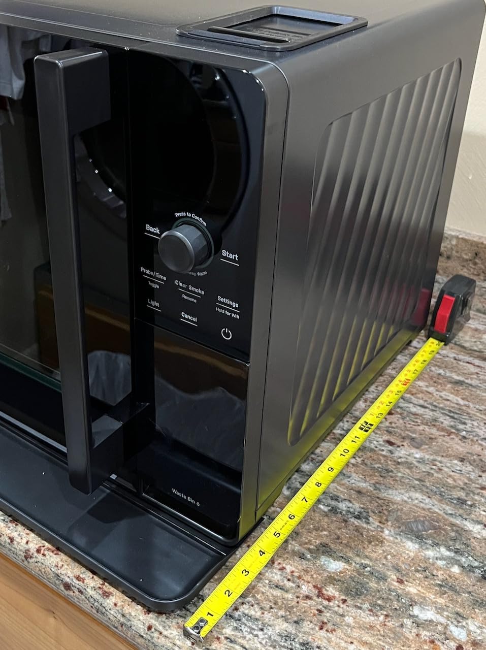 GE Profile Smart Indoor Pellet Smoker, with Active Smoke Filtration, 5 Smoke Control Settings, WiFi Connected, Electric, Countertop BBQ Appliance customer photo 1