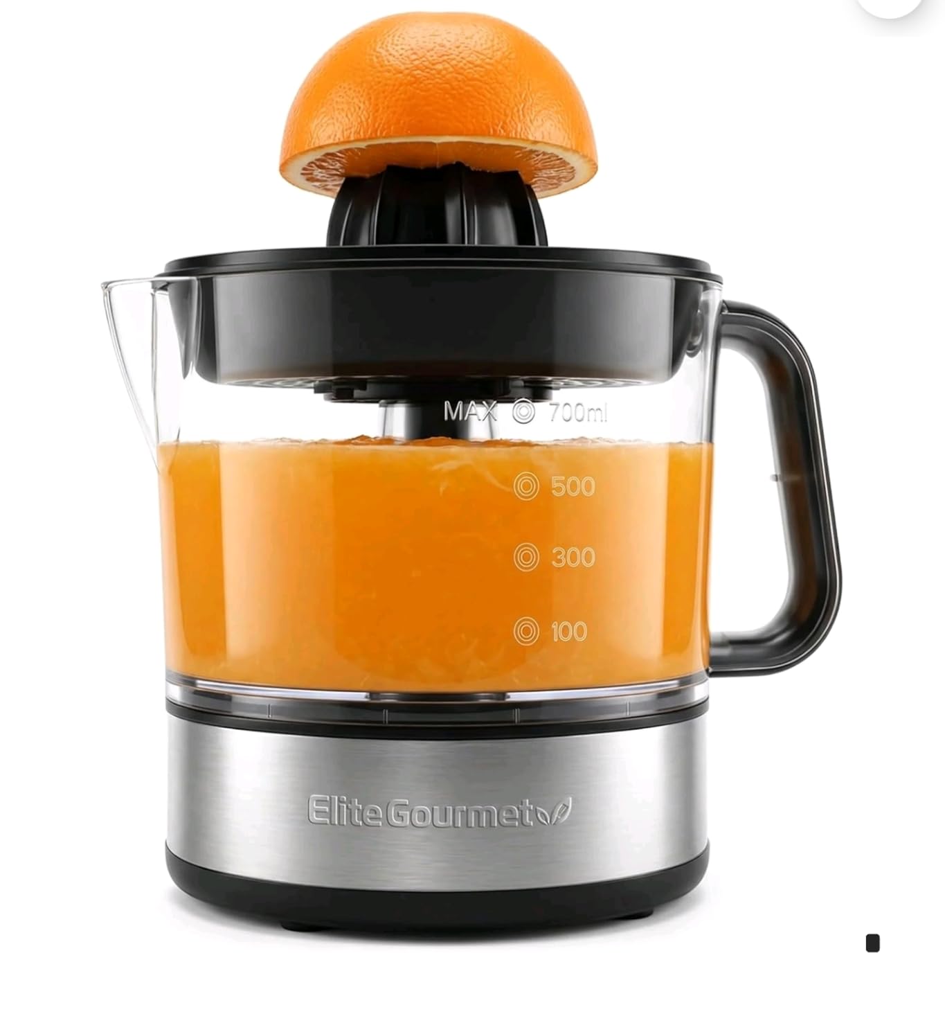 Elite Gourmet ETS623 Electric Citrus Juicer, 24 oz, Black/Stainless Steel customer photo 2
