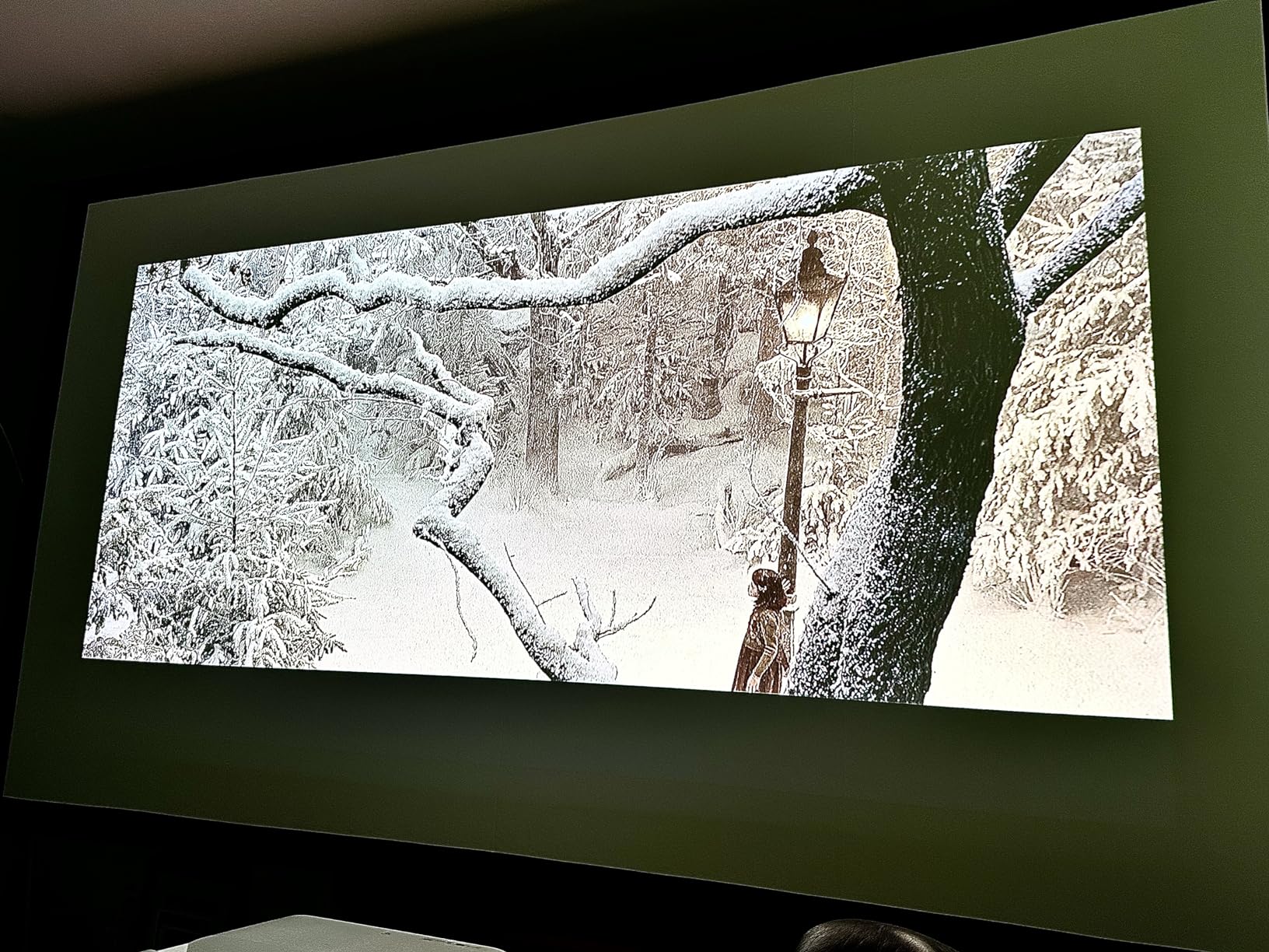 Epson EpiqVision LS650 4K PRO-UHD Ultra Short Throw Laser Projector, 3-Chip 3LCD, 3600 Lumens, Smart Streaming Android TV, HDR customer photo 1