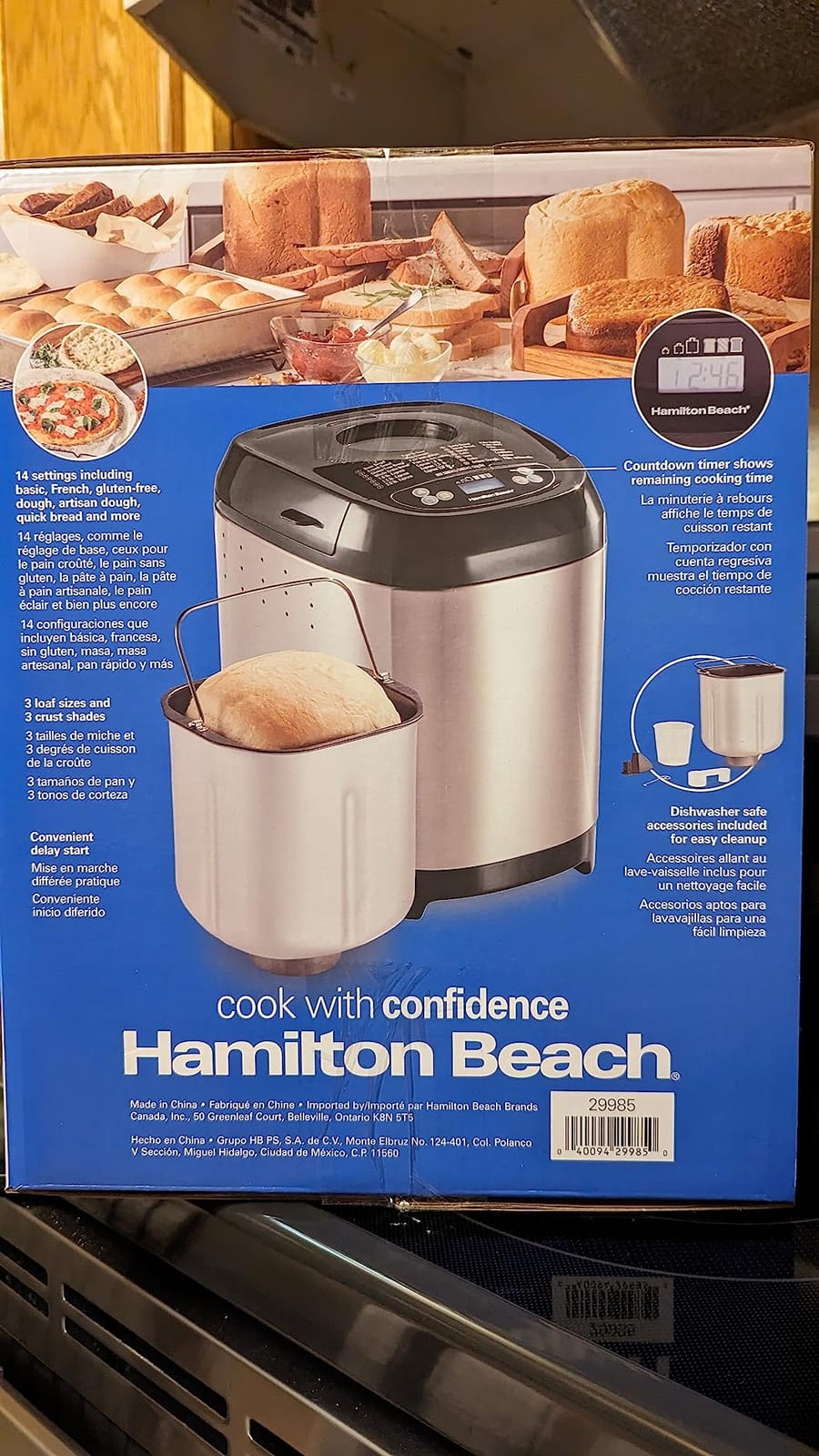 Hamilton Beach Digital Bread Maker Machine With Delay Start, 2 lbs Loaf Capacity, 14 Programmable Settings Including Artisan and Gluten-Free, 29987MN customer photo 2