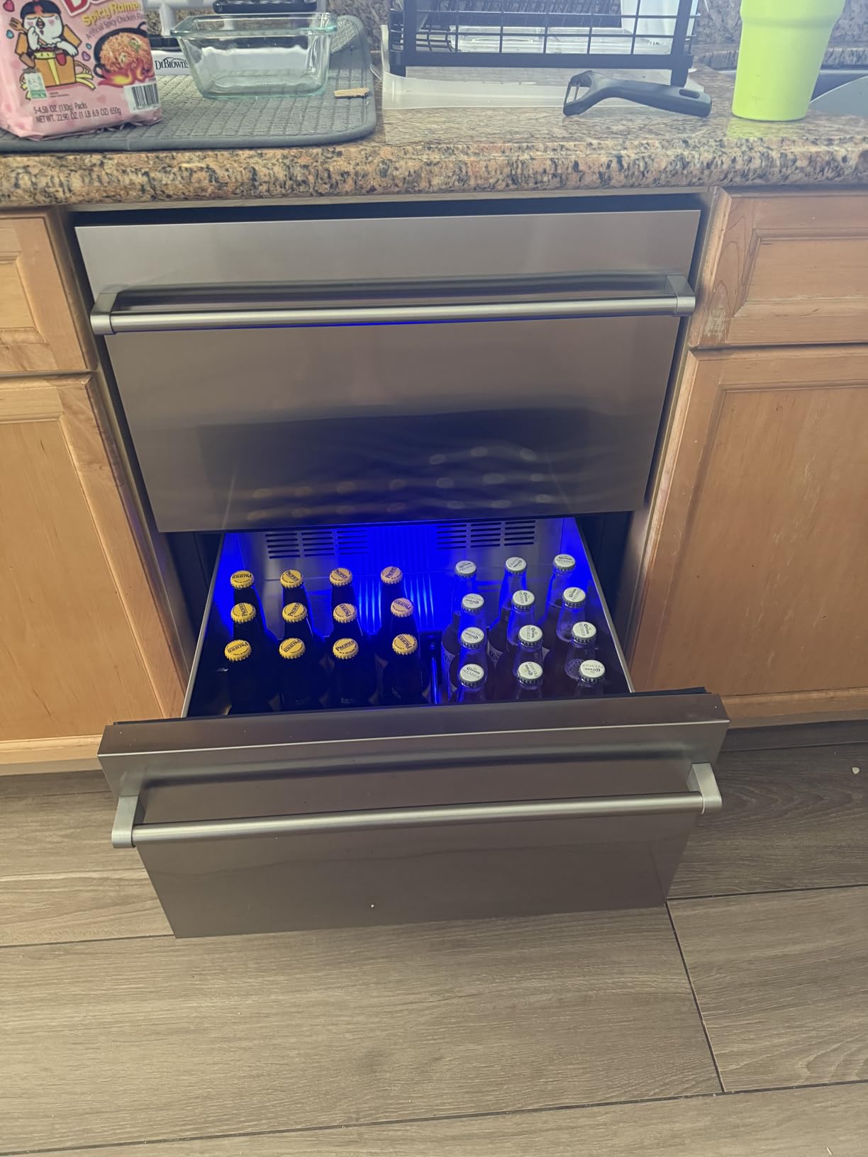 EUHOMY 24 Inch Under Counter Double Drawer Fridge, Outdoor Refrigerator customer photo 1