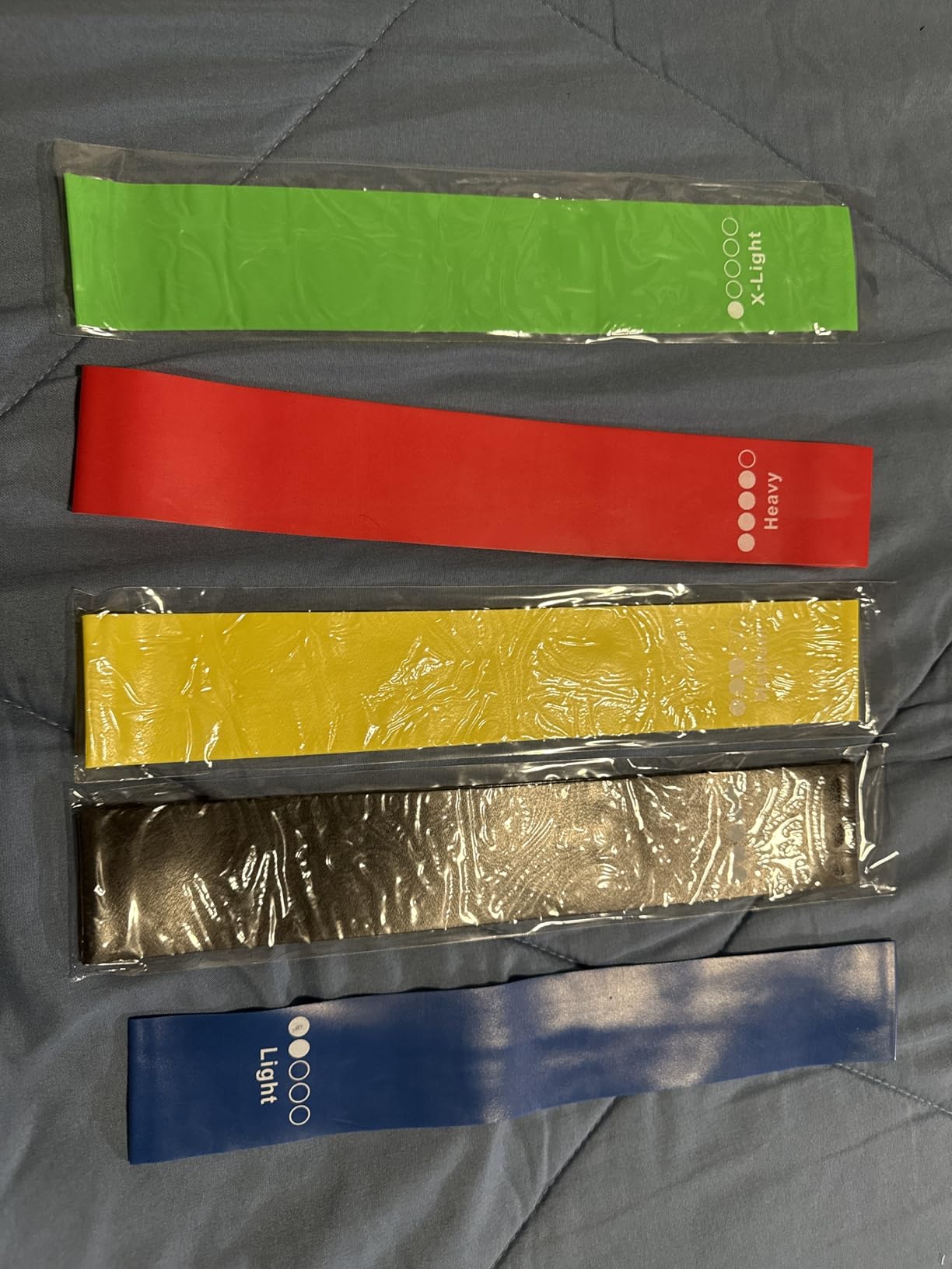 Resistance Bands for Working Out, Exercise Bands Resistance Bands Set with 5 Resistance Levels, Multi-Colored Workout Bands for Indoor & Outdoor Fitness, Leg Strength Training, Yoga customer photo 1