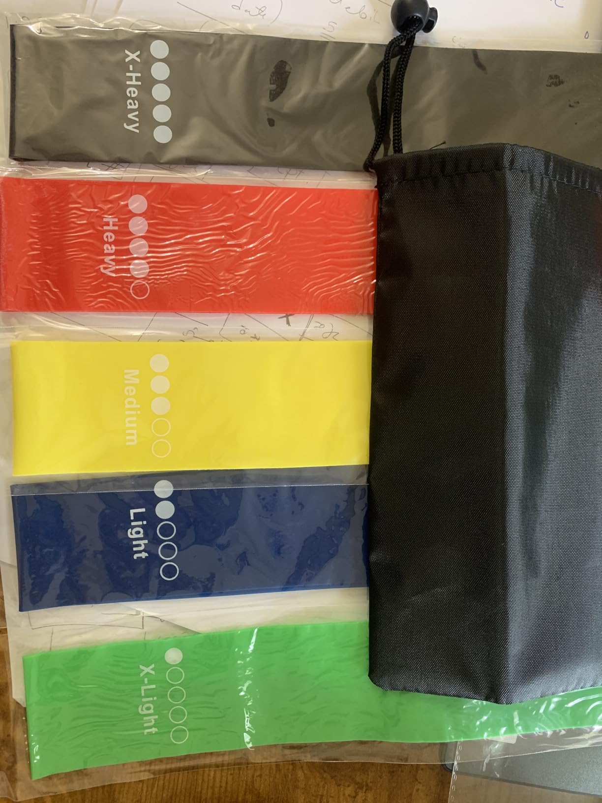 Resistance Bands for Working Out, Exercise Bands Resistance Bands Set with 5 Resistance Levels, Multi-Colored Workout Bands for Indoor & Outdoor Fitness, Leg Strength Training, Yoga customer photo 2