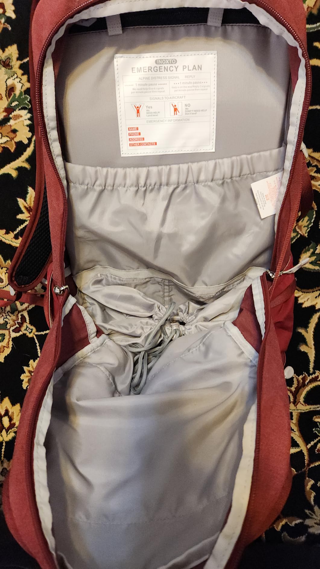 IX INOXTO Hiking Backpack, 26L/40L Waterproof Hiking Daypack with 3L Water Bladder and Rain Cover, Lightweight Travel Camping Backpack for Men Women (Khaki) customer photo 2