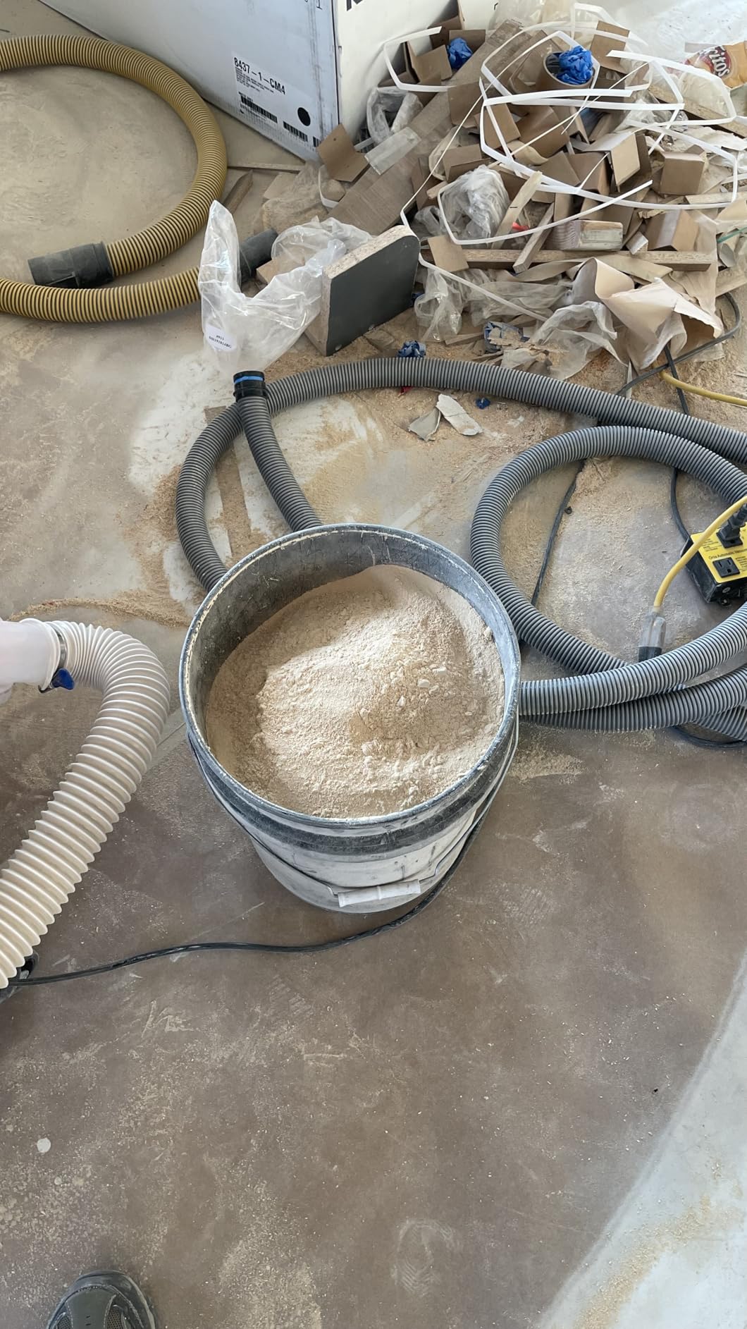 Dustopper PRO Dust Collector - 99.9% Efficiency Cyclone Dust Separator | Low-Profile Dust Collection System with 90 Degree Elbows & Hose Shop Vac Attachments, Wet/Dry Shop Vacuums 5HP+, Made in USA customer photo 1
