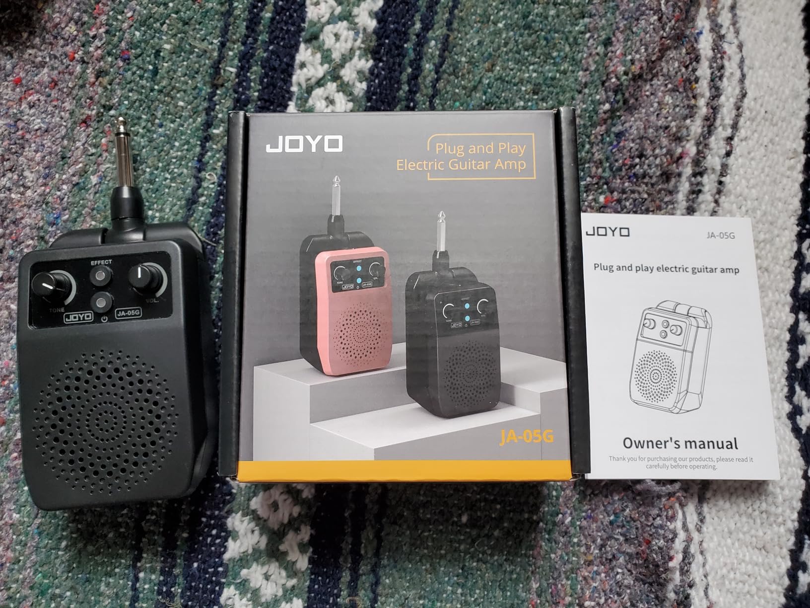 JOYO Mini Amp 5W Portable Practice Electric Amp, Bluetooth Rechargeable Combo with Clean, Overdrive, Distortion, Reverb (JA-05G) customer photo 2