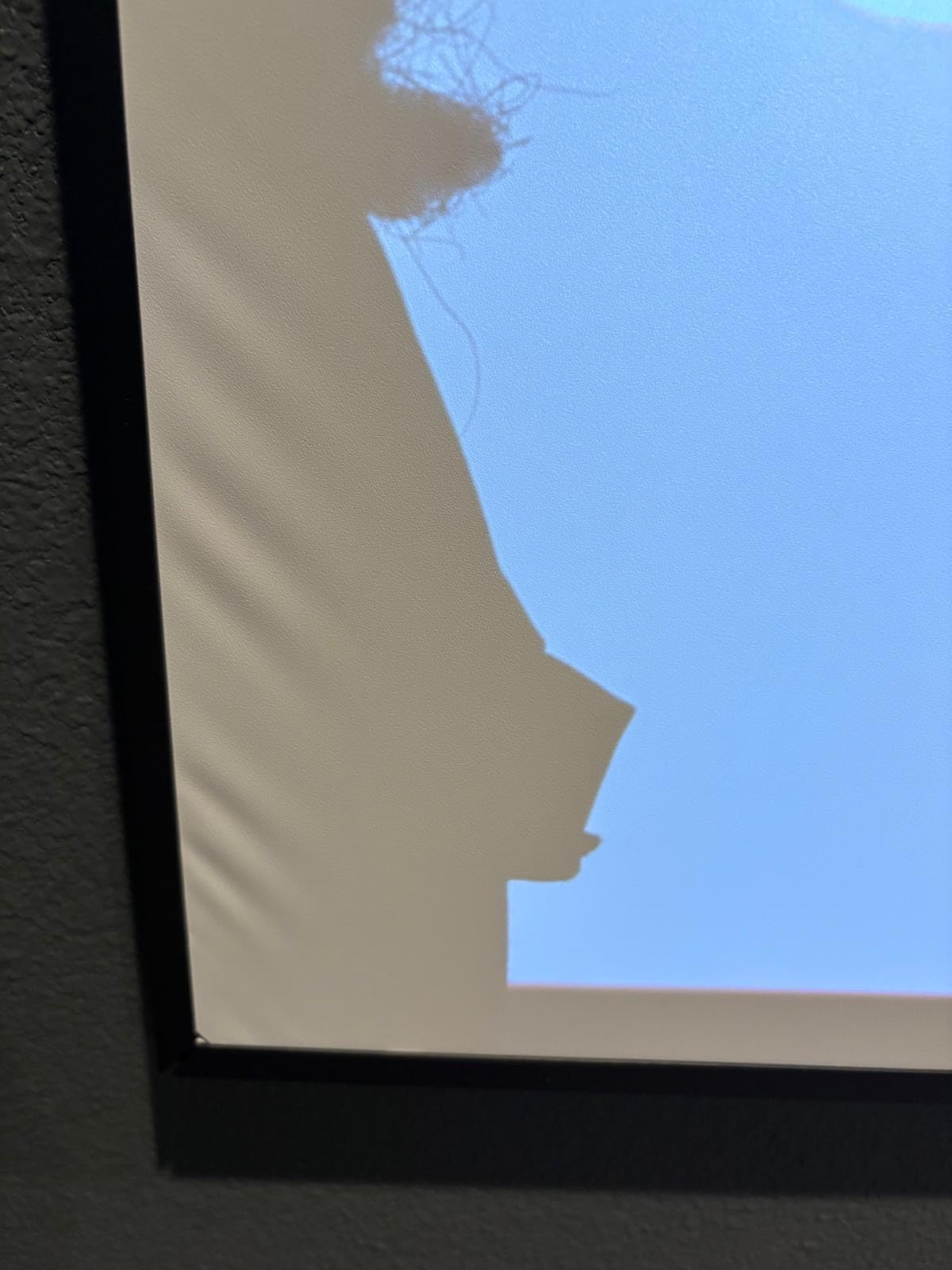 AWOL VISION 120-inch Projector Screen Fixed Frame, 1.3 dB Peak Gain, The Perfect Combo with LTV-2500, 80% Picture Quality Improved, 4K / 8K Ultra HD, Active 3D Wall Mount Projector Screen, MW-120 customer photo 1