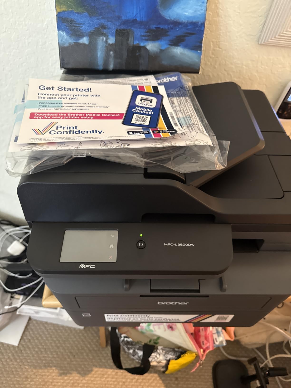 Brother MFC-L2820DW Wireless Compact Monochrome All-in-One Laser Printer with Copy, Scan and Fax, Duplex, Black & White customer photo 2