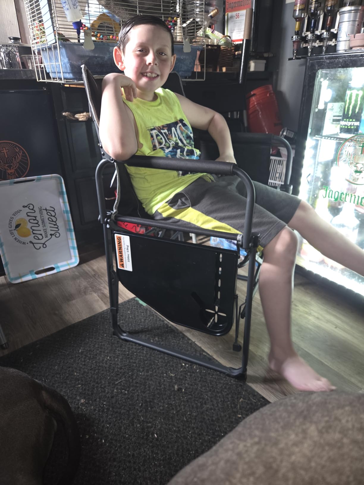 SUNNYFEEL Oversized Directors Camping Chair for Adults with Side Table | Portable Folding Chair 500LBS with Breathable Mesh Back, Cup Holder, Side Pocket & Carry Bag for Camping, Fish, Lawn, Beach customer photo 1