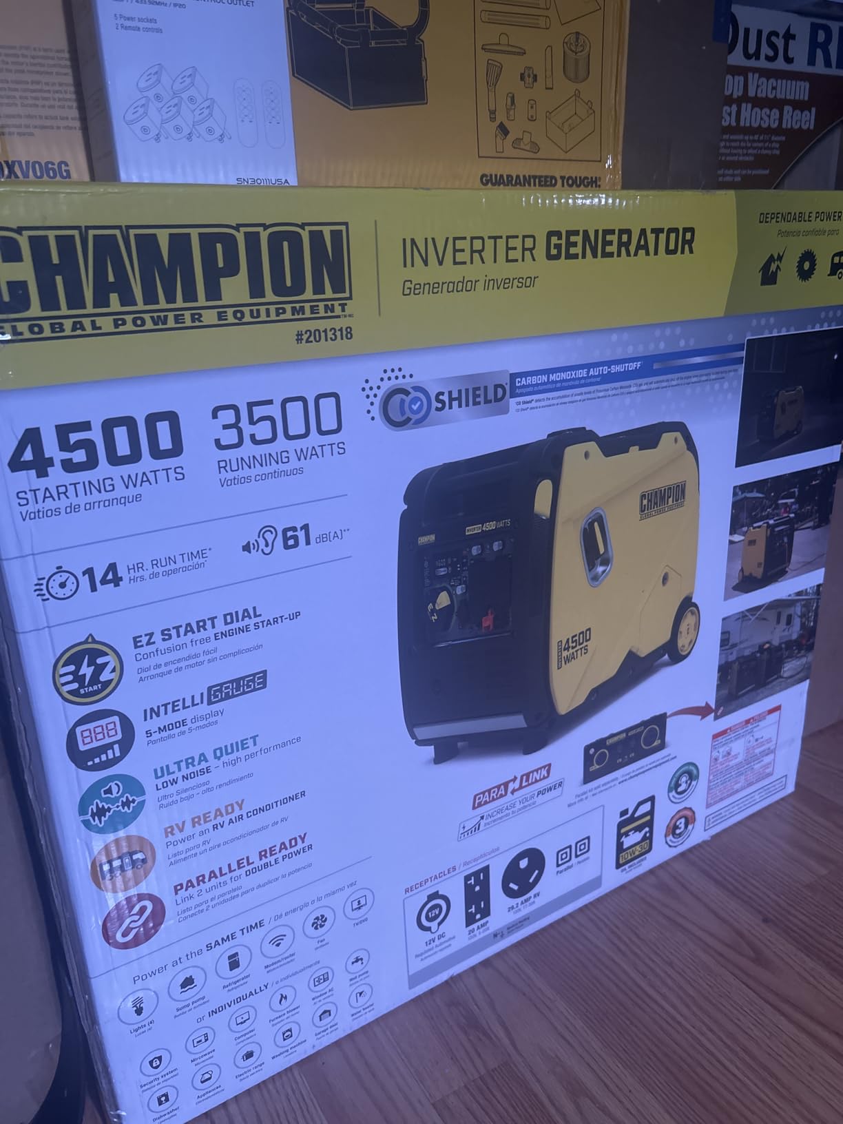 Champion Power Equipment 4500-Watt RV Ready Portable Inverter Generator with Quiet Technology and Free 3-Year Warranty customer photo 1