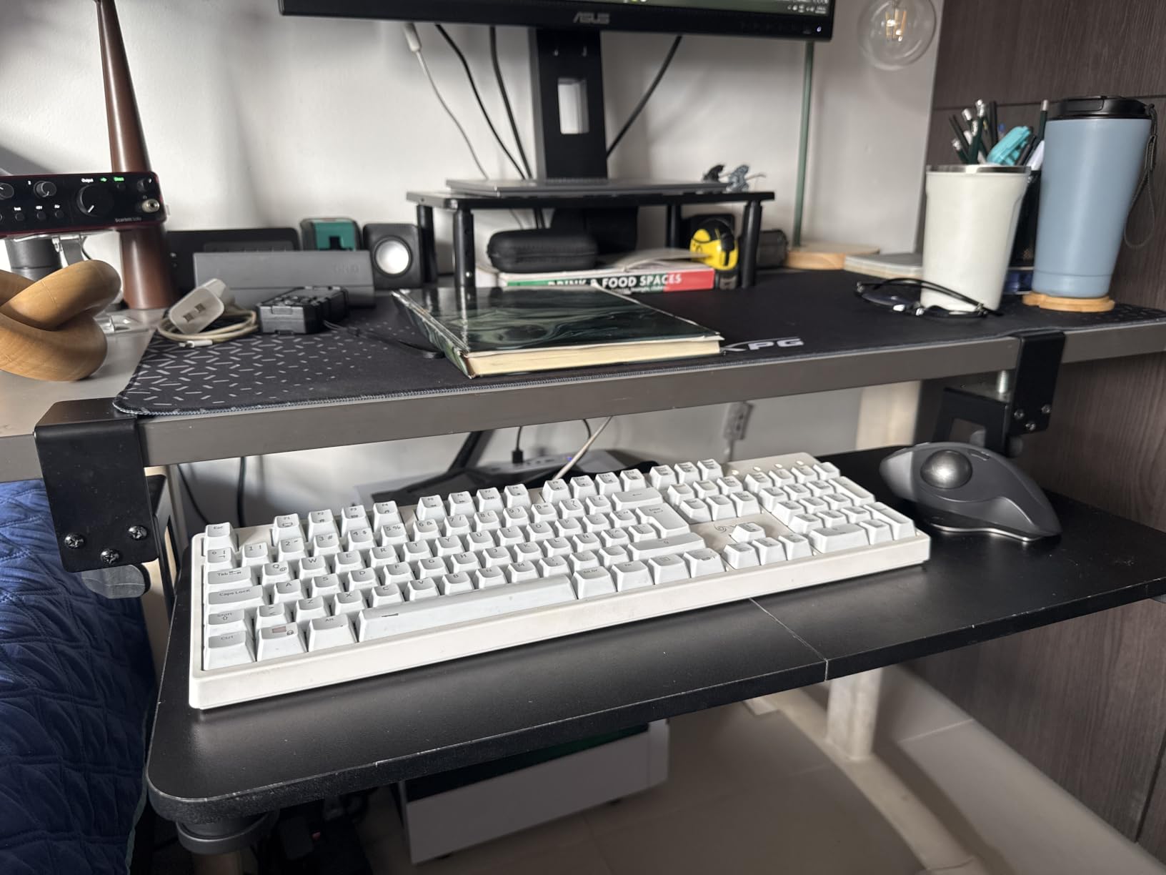 XINLEI Keyboard Tray Under Desk Large C-Clamp 25.6
