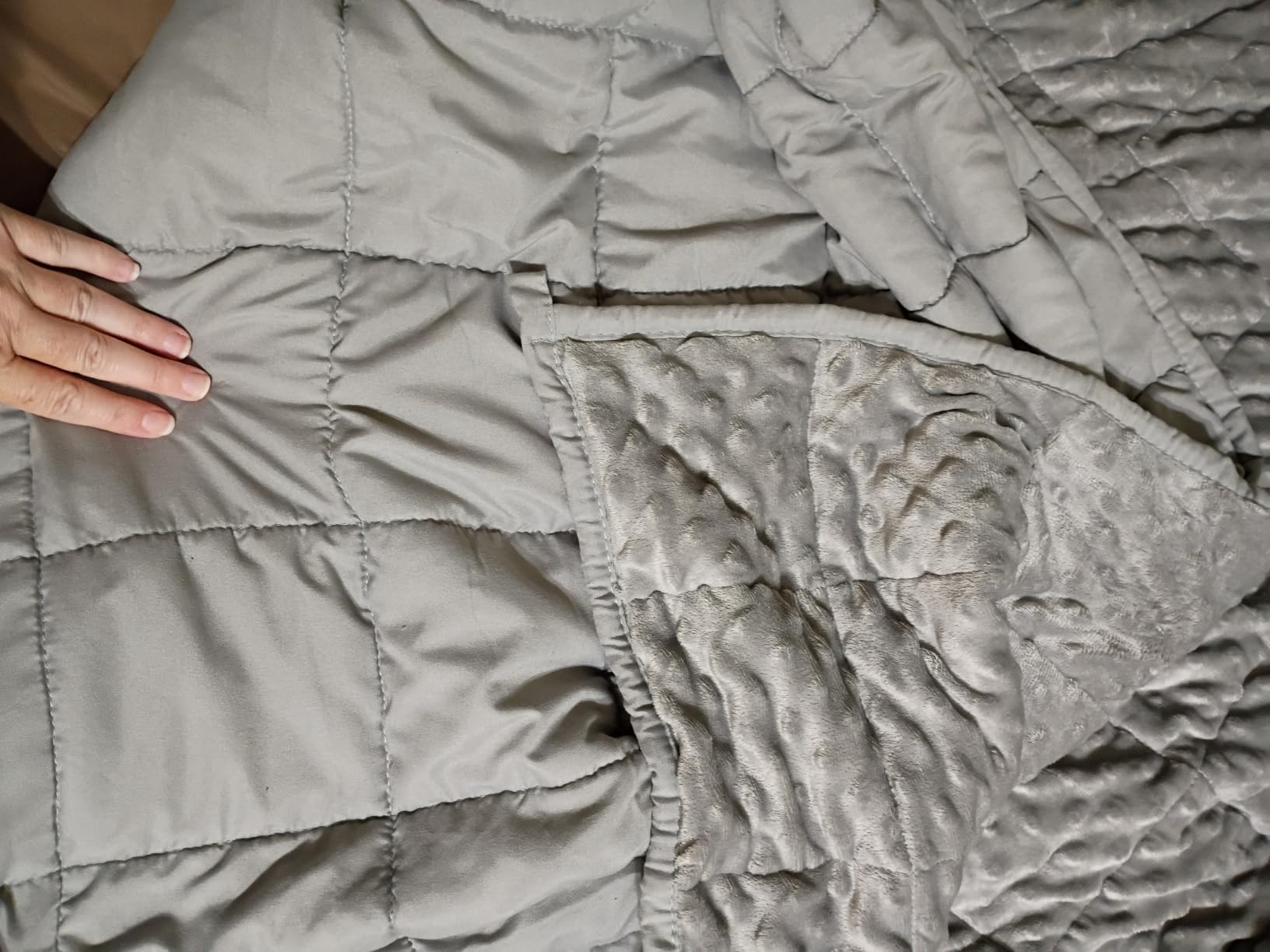 Mr. Sandman Weighted Blanket for Adults, Queen Size 15 lbs, 60