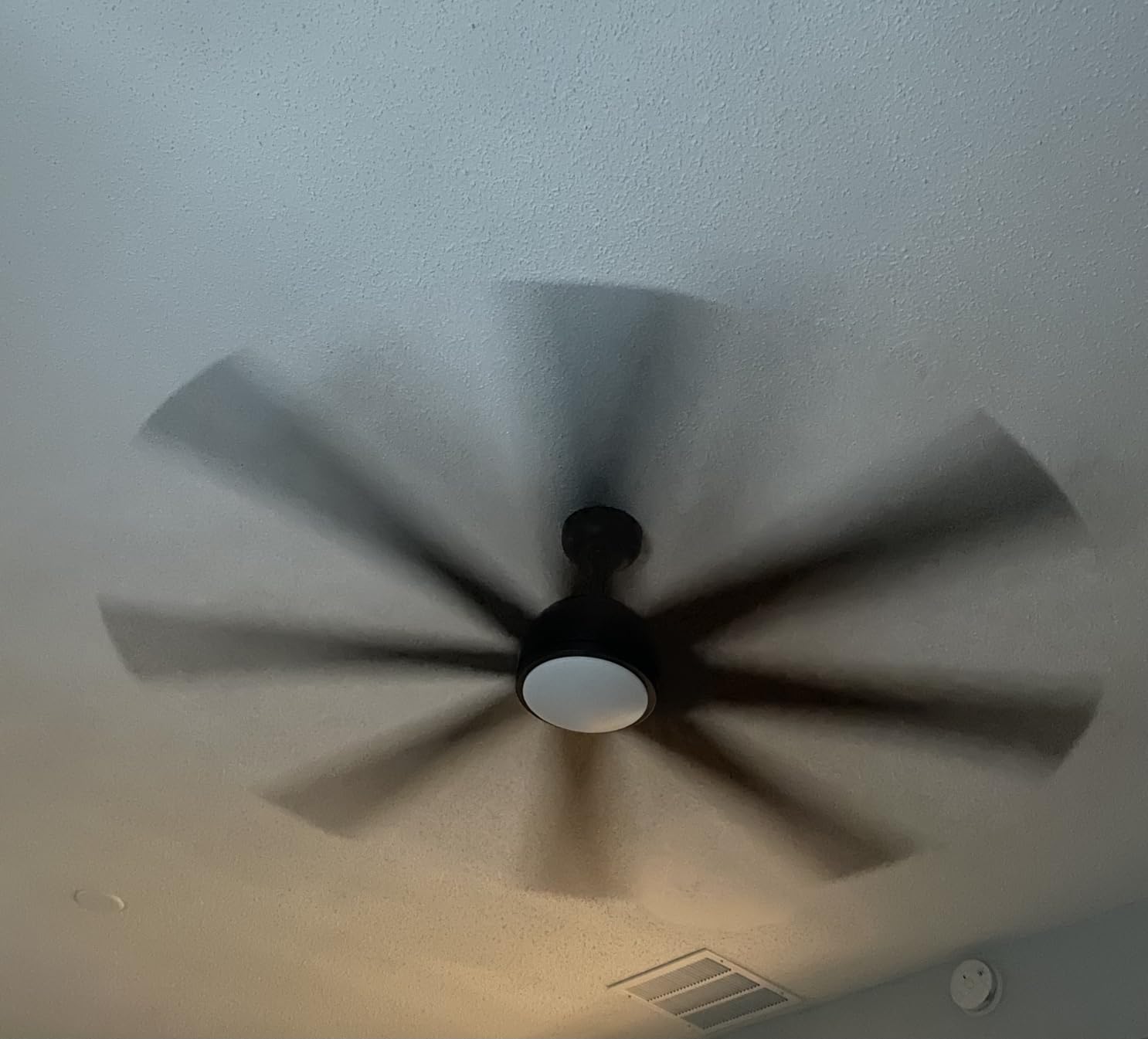 Fanbulous 65 Inch Black Ceiling Fans with 3CCT Lights and Remote | 6 Speeds, Quiet Reversible DC Motor, 24W LED, 8 Blades, Indoor/Outdoor, for Living Room Bedroom Patio customer photo 2