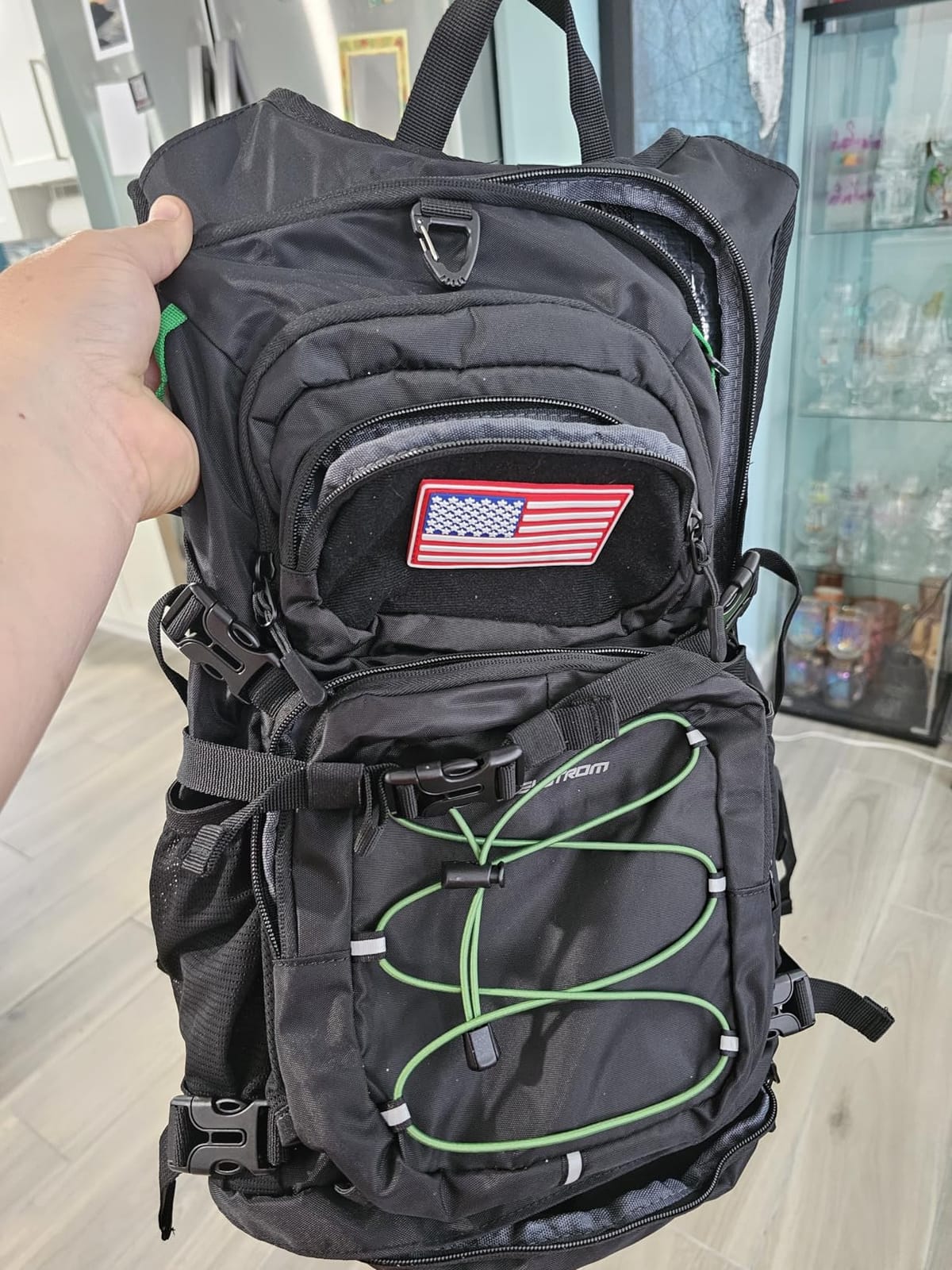 Maelstrom Lightweight Hydration Hiking Backpack with 2L/3L Water Bladder | BPA-free, High Flow Bite, Insulated Compartment, Reflective Strip, Utility Pockets, Perfect for Running, Cycling, Marathon customer photo 2