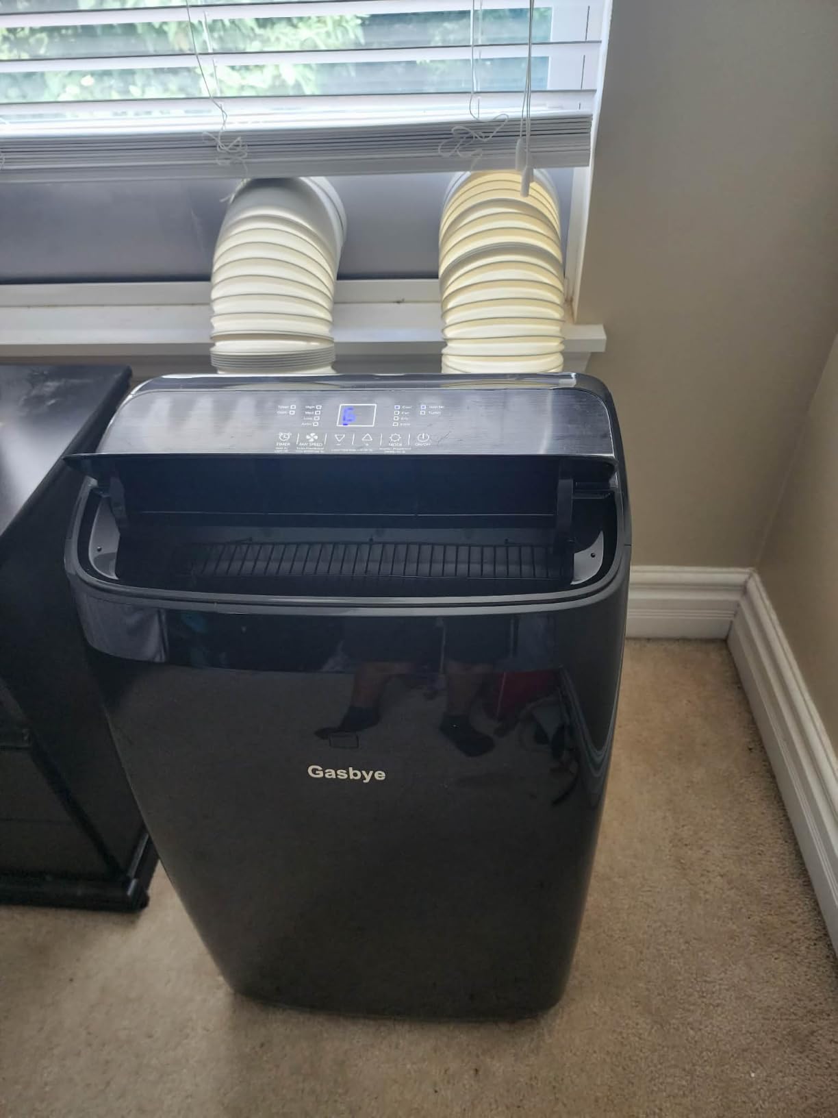 Gasbye Dual Hose Portable Air Conditioner, [2026 Upgraded] Full DC Inverter Compressor, Energy-Saving 13.6 CEER, Low Noise (45dB), 14,000BTU, Black customer photo 2