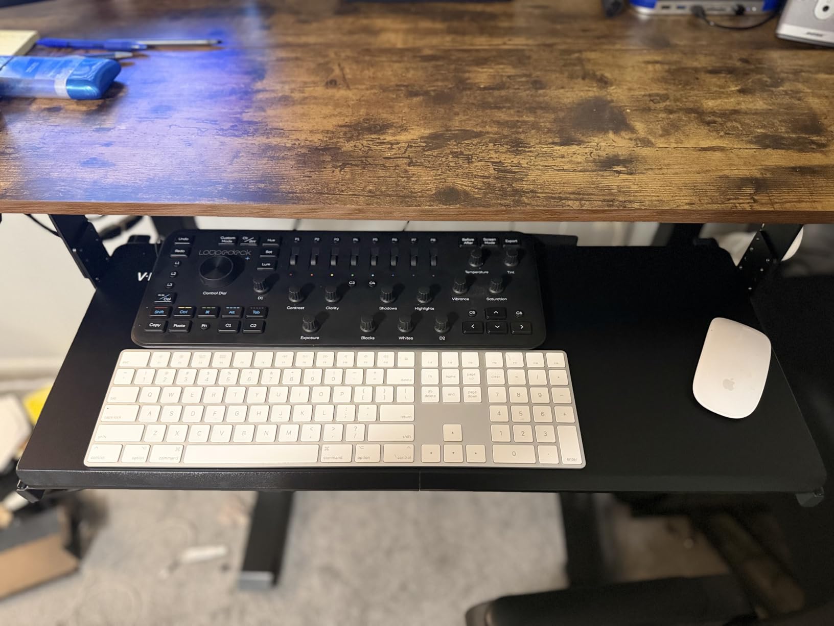 VIVO Large Height Adjustable Under Desk Keyboard Tray, 27 x 11 inch Slide-Out Platform Computer Drawer for Typing, Black, MOUNT-KB27HB customer photo 2