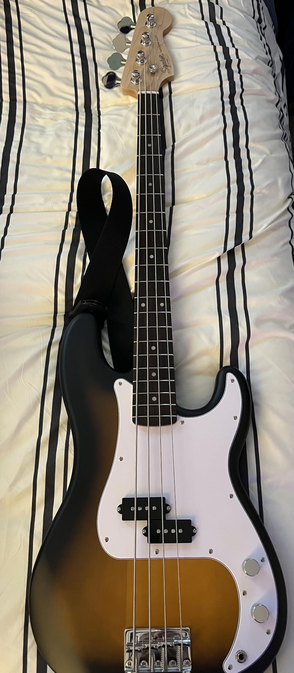 Fender Squier Debut Series Precision Bass Guitar, Beginner Guitar, with 2-Year Warranty, Includes Free Lessons, Dakota Red with Matte Finish customer photo 2