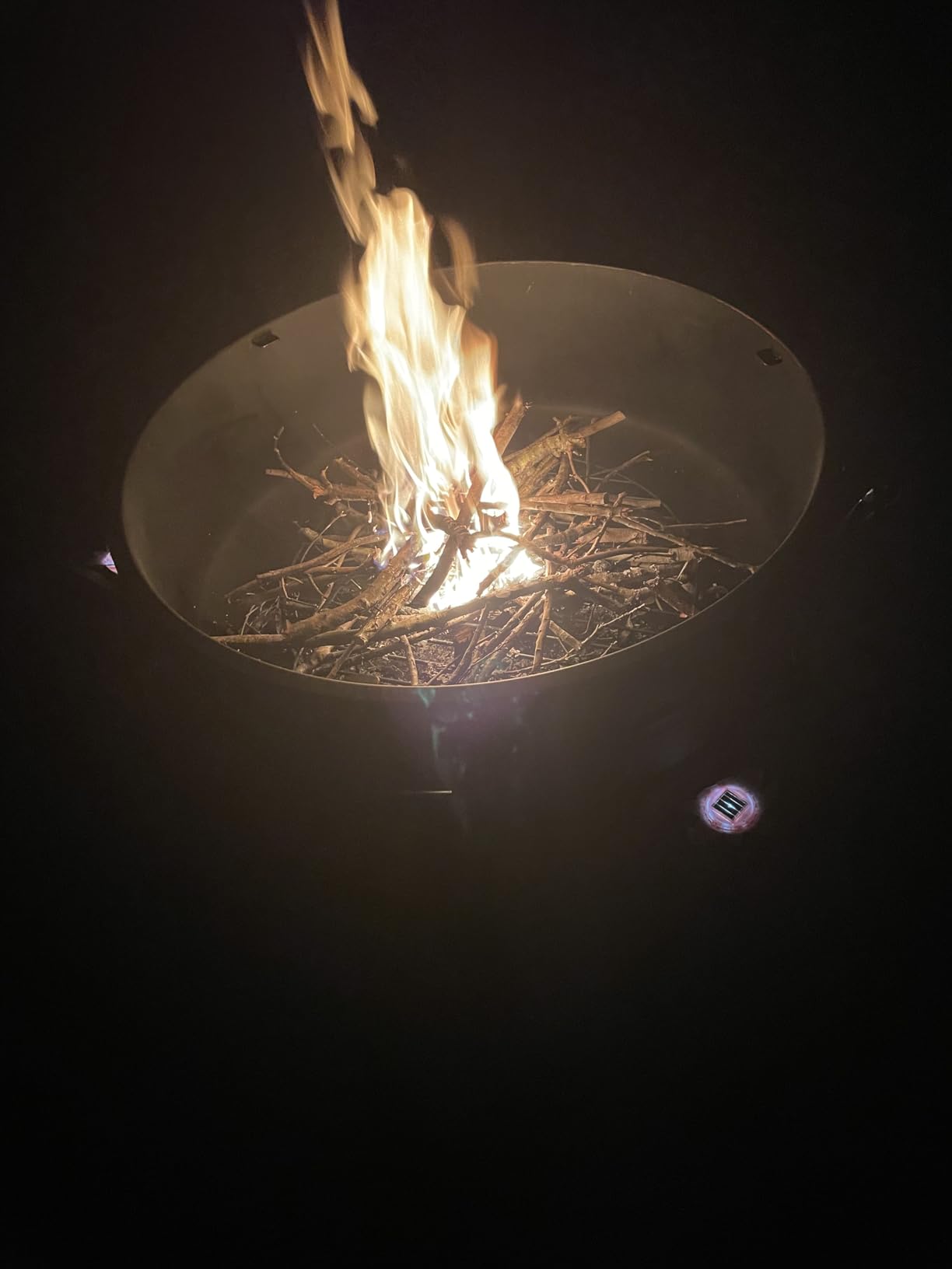 EcoNook 36 Inch Fire Pit with Grill & Lid, 3 in 1 Fire Pit | Fireplace & Round Fire Table & BBQ,Heavy Duty Wood Burning Fire Pit for Outside with Fire Poker,Waterproof Cover & Log Grate customer photo 1