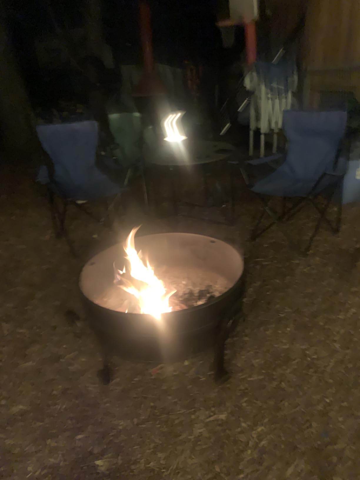 EcoNook 36 Inch Fire Pit with Grill & Lid, 3 in 1 Fire Pit | Fireplace & Round Fire Table & BBQ,Heavy Duty Wood Burning Fire Pit for Outside with Fire Poker,Waterproof Cover & Log Grate customer photo 2