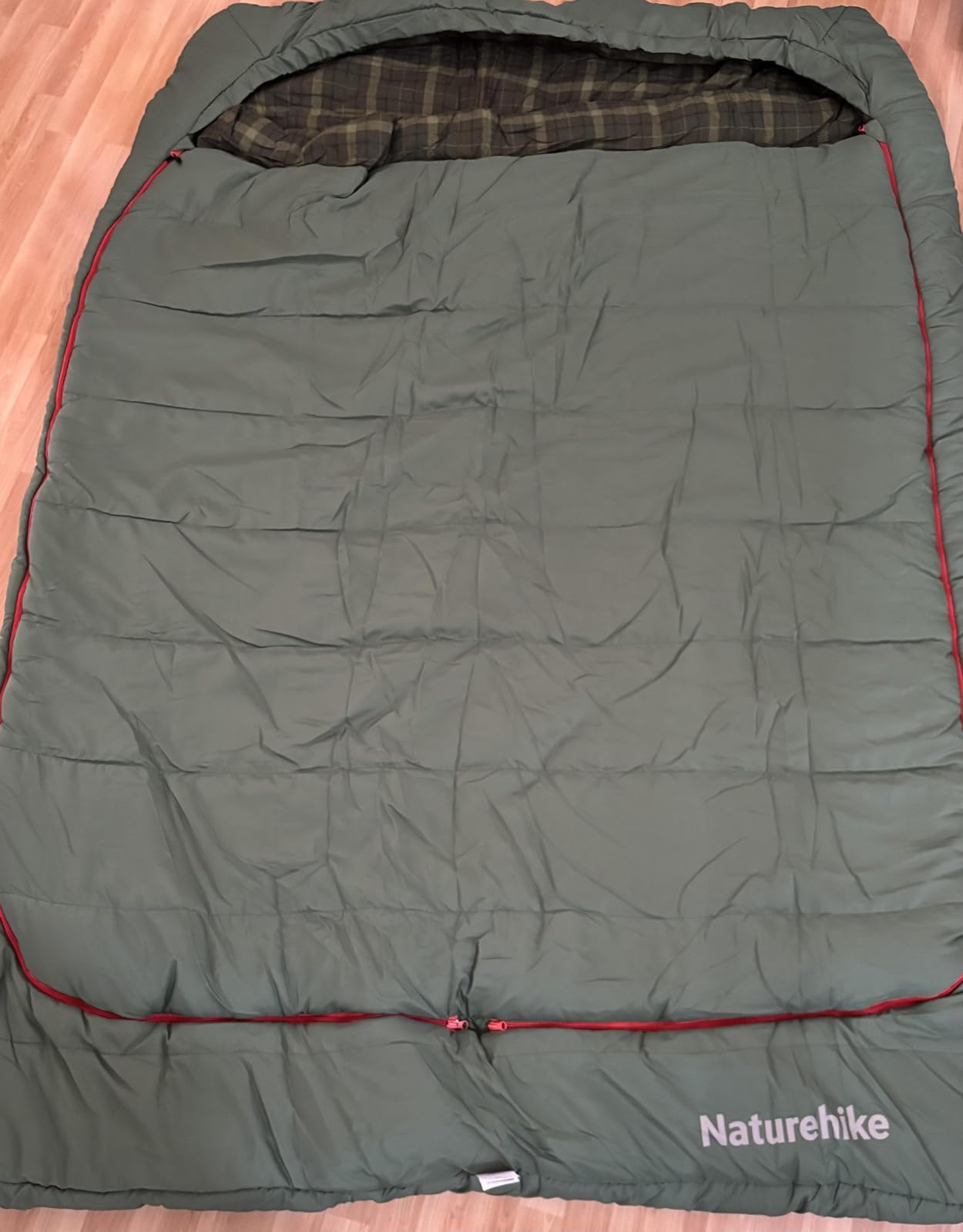 Naturehike Flannel Sleeping Bag for Adults with Pillows, Doublewide Two Person Sleeping Bag for Couples & Whole Family, All Seasons for Camping, Hunting & Bedding customer photo 1