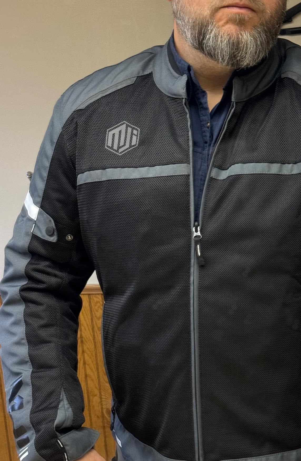ILM Motorcycle Riding Jacket with Mesh CE Armor and Detachable Thermal Liner Dual Sport All Season for Men Model JAM1 customer photo 2