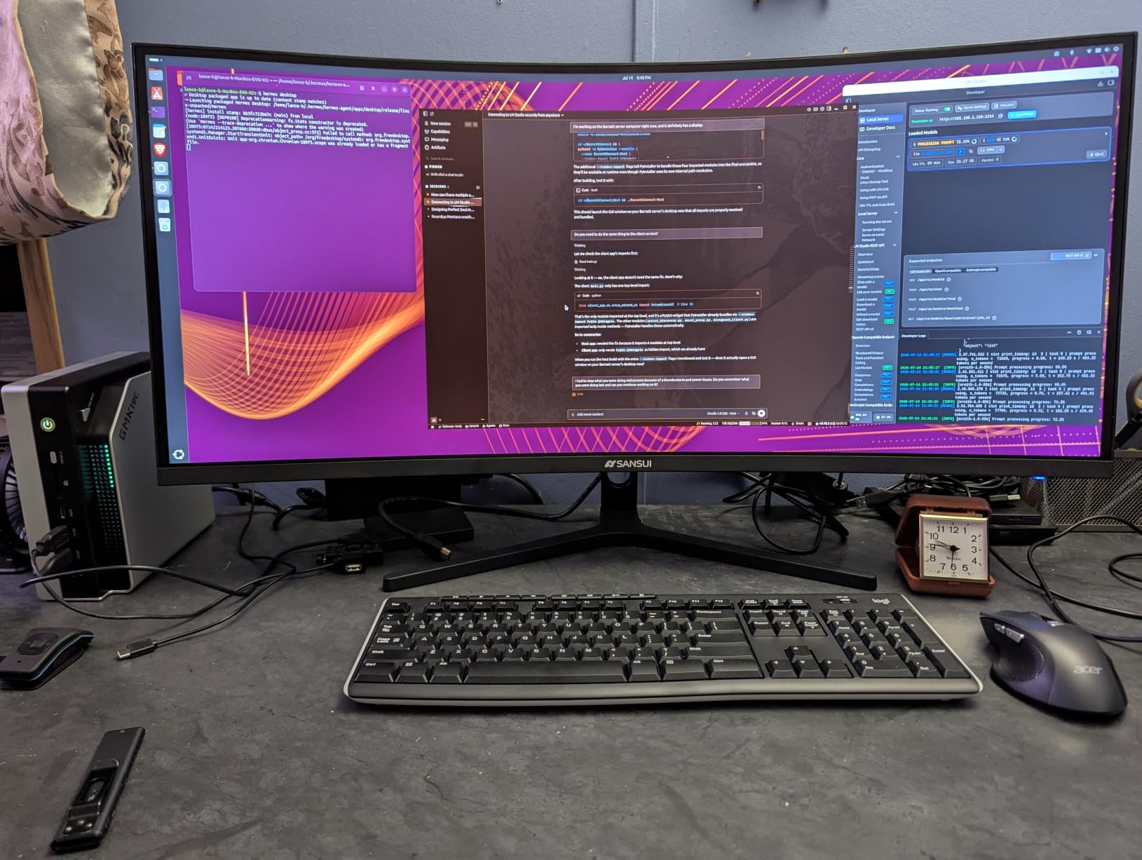SANSUI 34-Inch Curved Gaming Monitor UWQHD 3440 x 1440P Up to 200Hz Curved 1500R - PIP/PBP, OD 1ms, HDR, 300nits, sRGB 130%, DCI-P3 97% customer photo 1