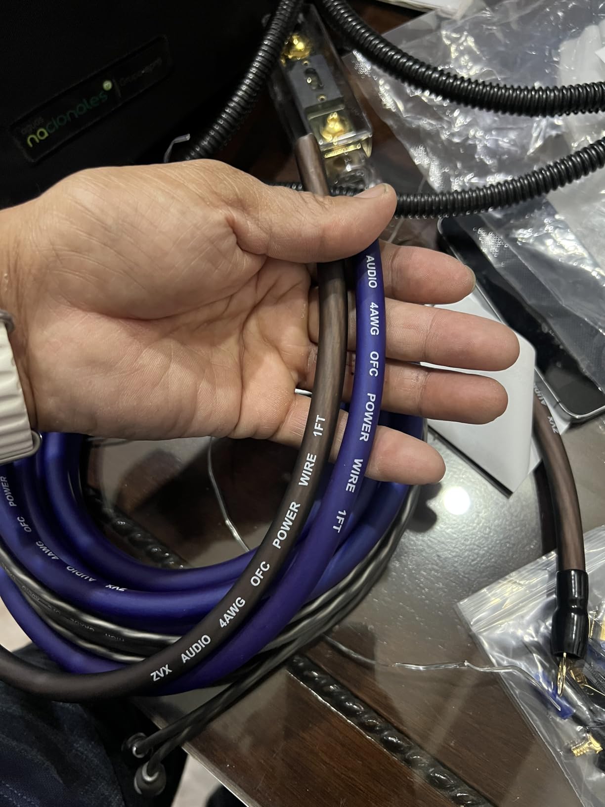 4 AWG Gauge 100% Copper Cable Car Audio Amp Wire Kit for Amplifier Wiring | True Spec Pure OFC Automotive Vehicle Subwoofer Stereo Installation Kits (incl Power Ground Cable RCA Speaker Remote Wires) customer photo 1