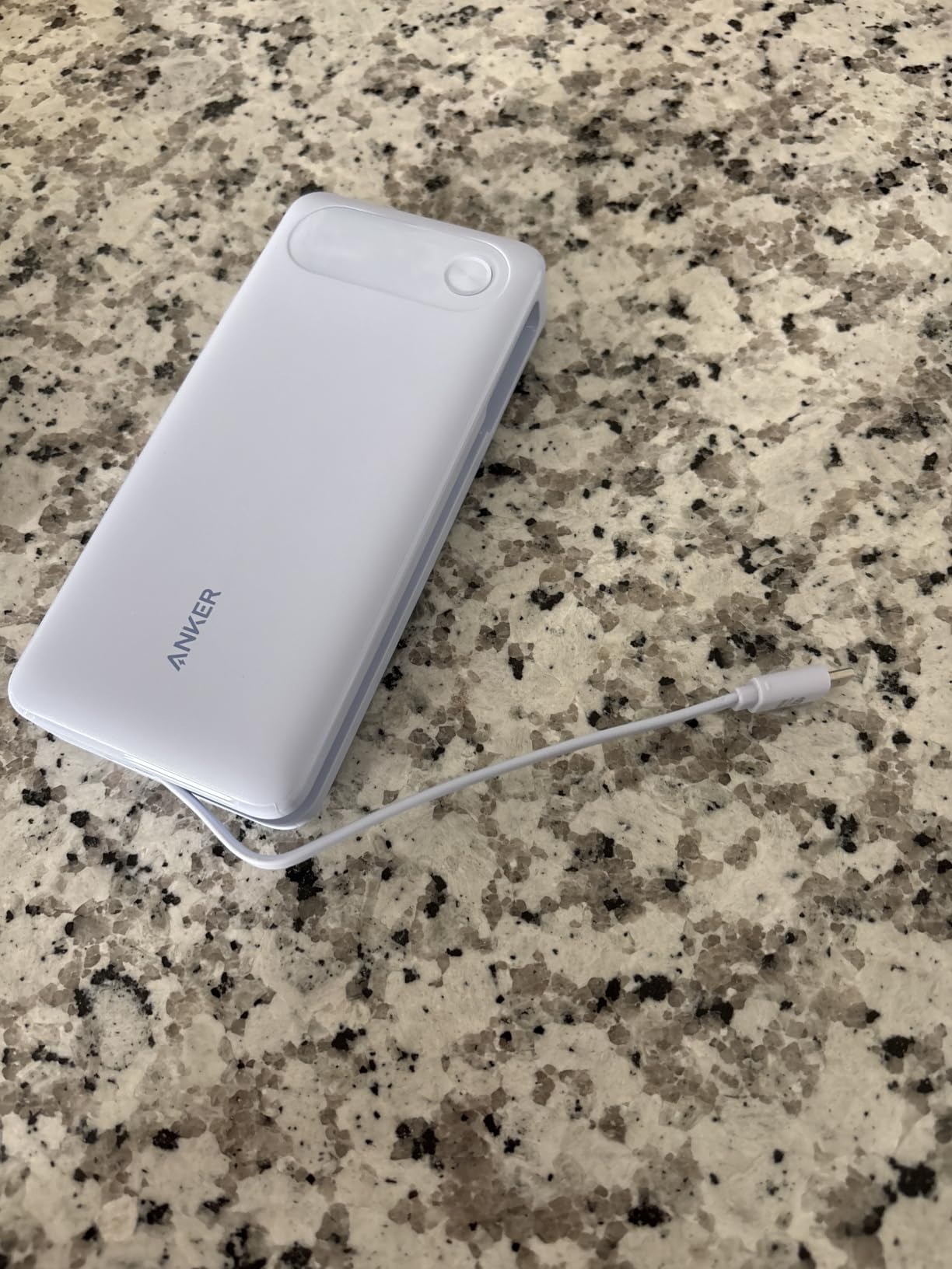 Anker Power Bank, 20,000mAh Travel Essential, Built-in USB-C Cable(Black) | 1 USB-C and 1 USB-A port, for MacBook Pro/Air, iPhone 17/16/15/14, Samsung, Switch and more customer photo 2