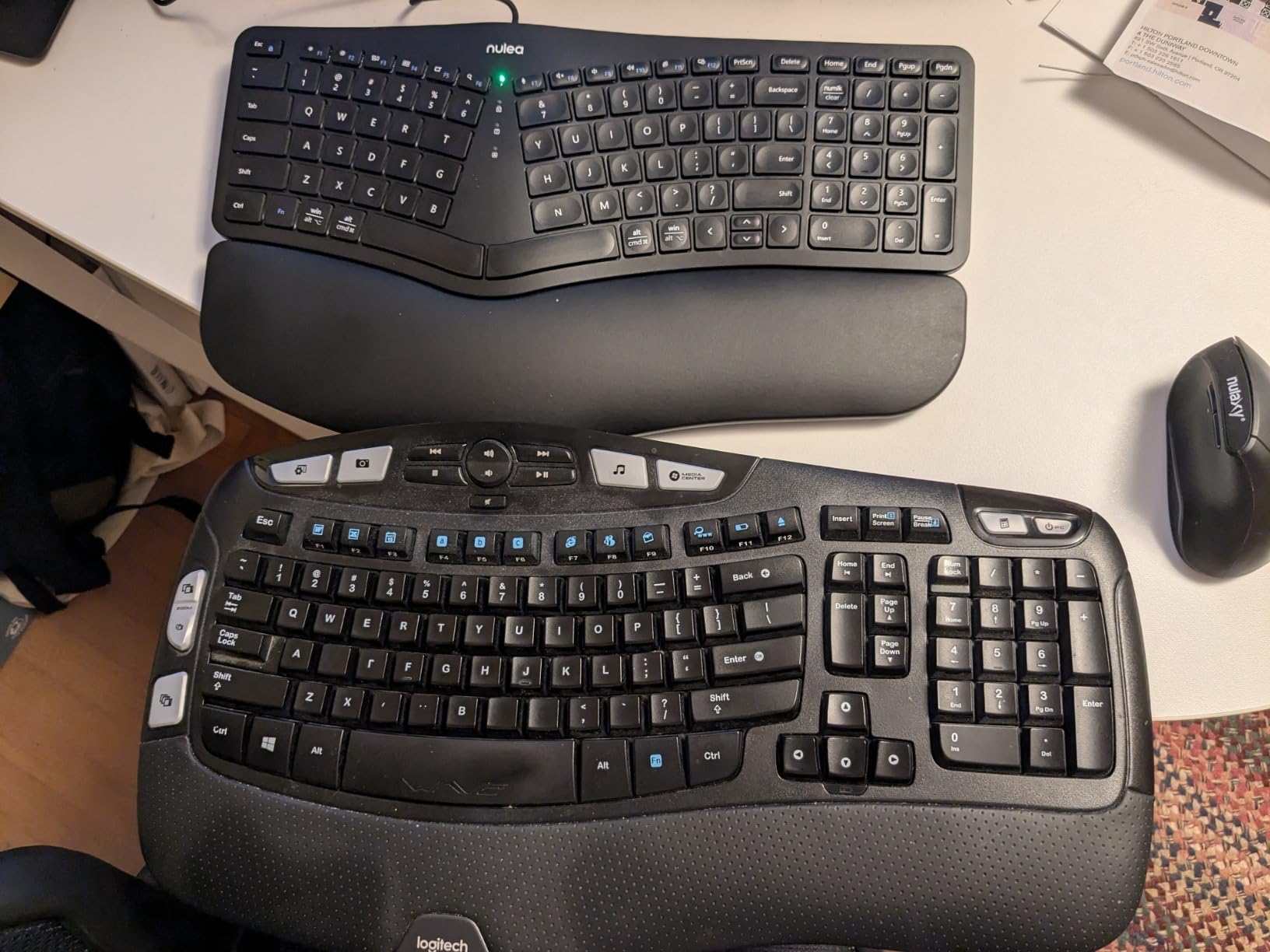 Nulea Ergonomic Split Keyboard Wired with Wrist Rest and USB-C Connection | Plug and Play Keyboard with Adjustable Tilt Legs, Natural Typing Design, Comfortable Support for Windows, Mac and PC customer photo 1